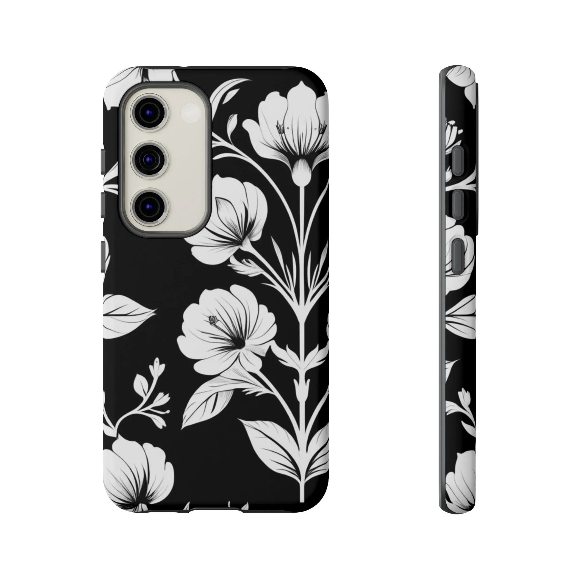 Elegant Floral Phone Case for Galaxy S20-S25 - KARARMDESIGN