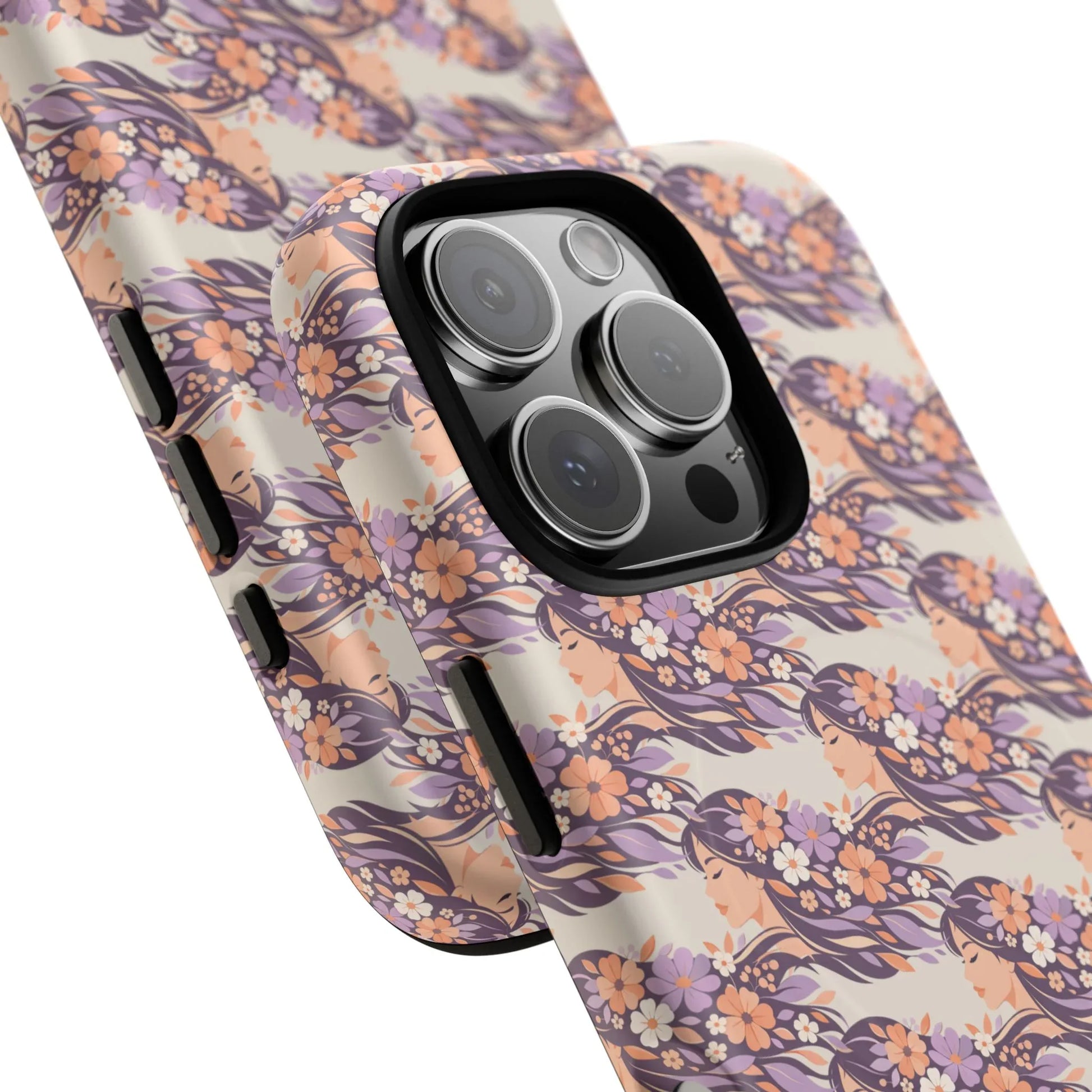 Floral Goddess Phone Case for iPhone 13-17 - KARARMDESIGN