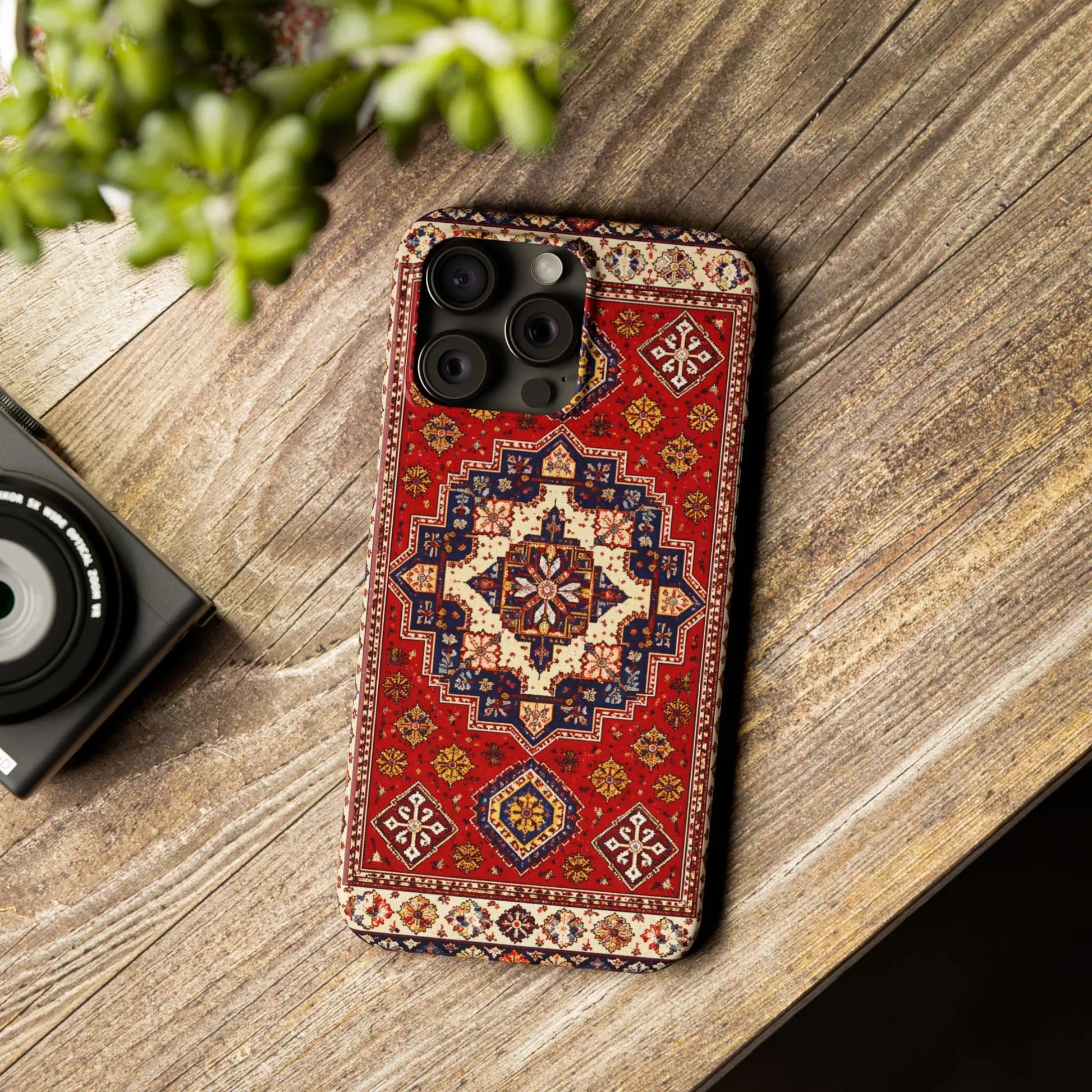 Armenian Carpet Pattern Phone Case for iPhone 11-16 - KARARMDESIGN
