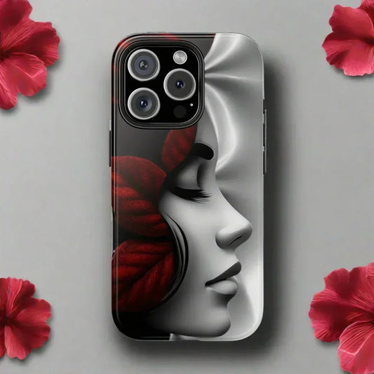 Whispered Grace Phone Case for iPhone 7-17 and Samsung Galaxy S21-S25 Models - KarArmDesign