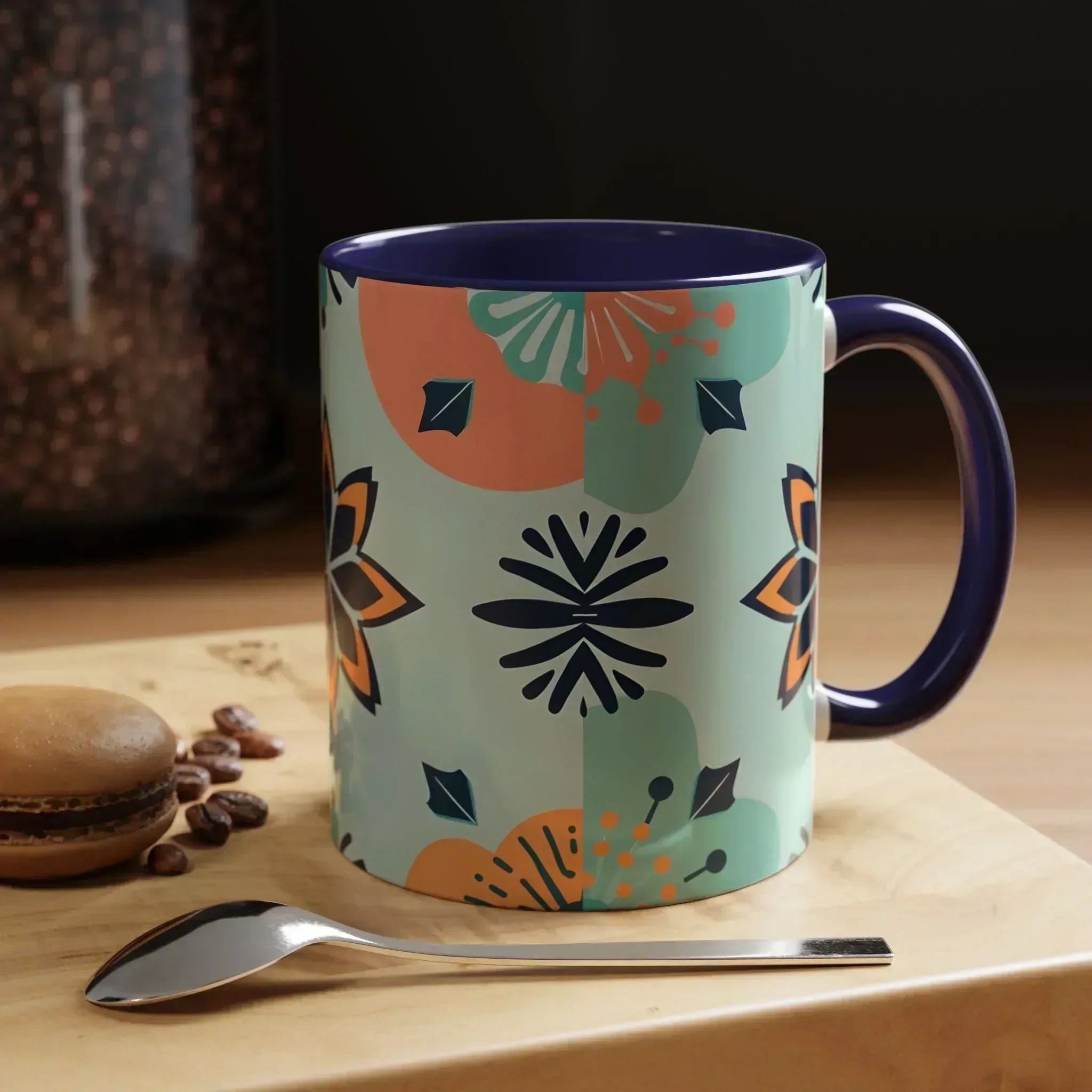 Floral Ornament Coffee Mug – 11oz - KARARMDESIGN