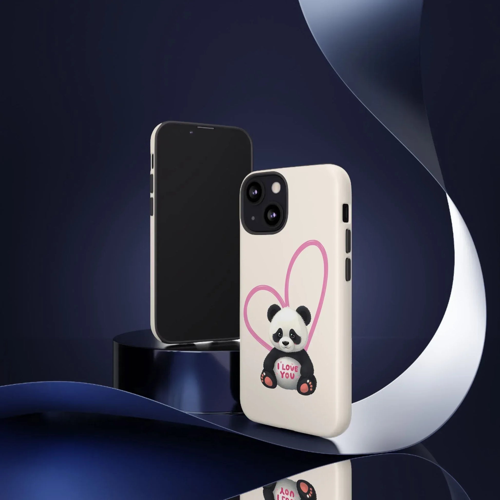 Cute Panda Heart Love Phone Case for iPhone 8-16 - KARARMDESIGN
