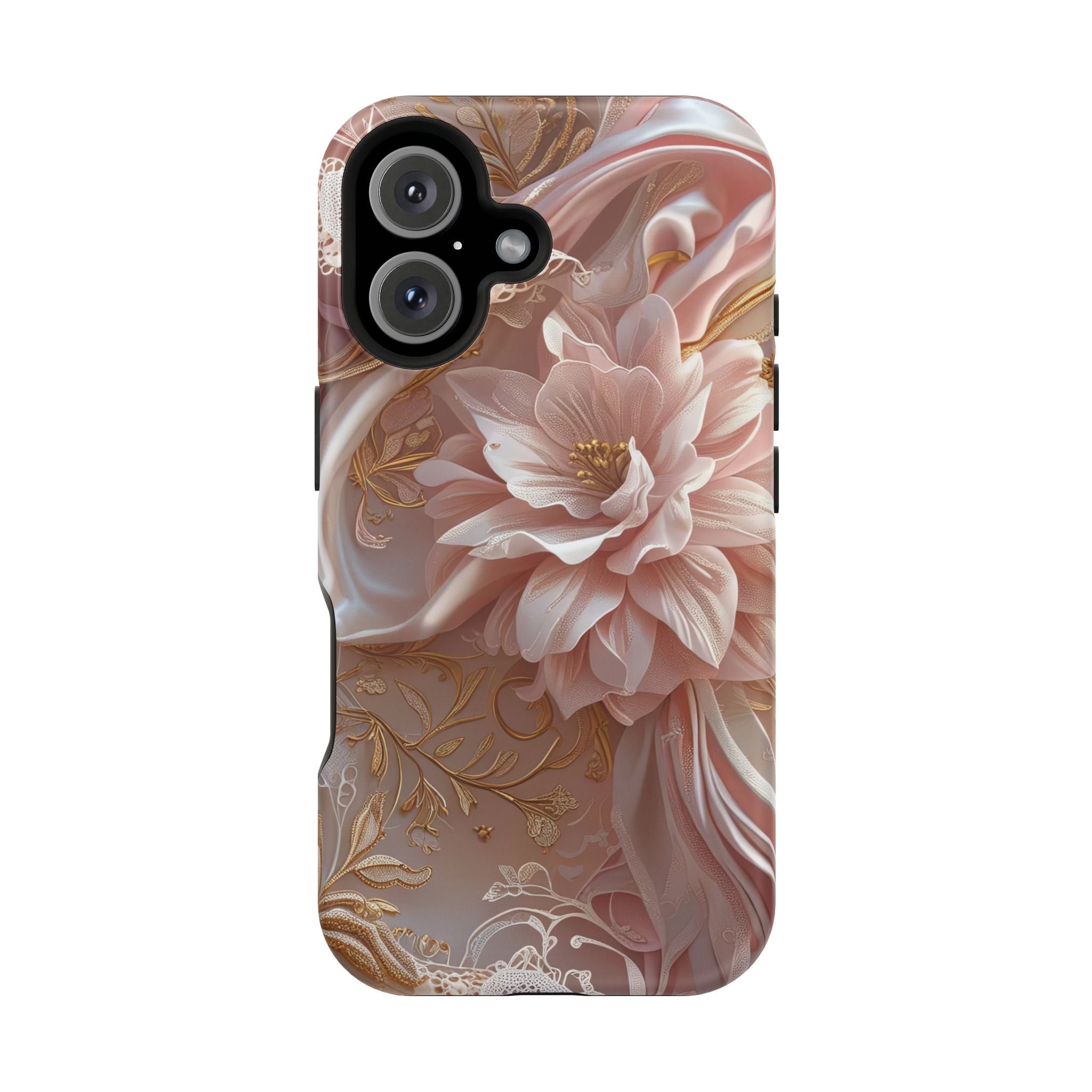 Elegant Floral Phone Case for iPhone 11–17, 16e & Galaxy S22–S26
