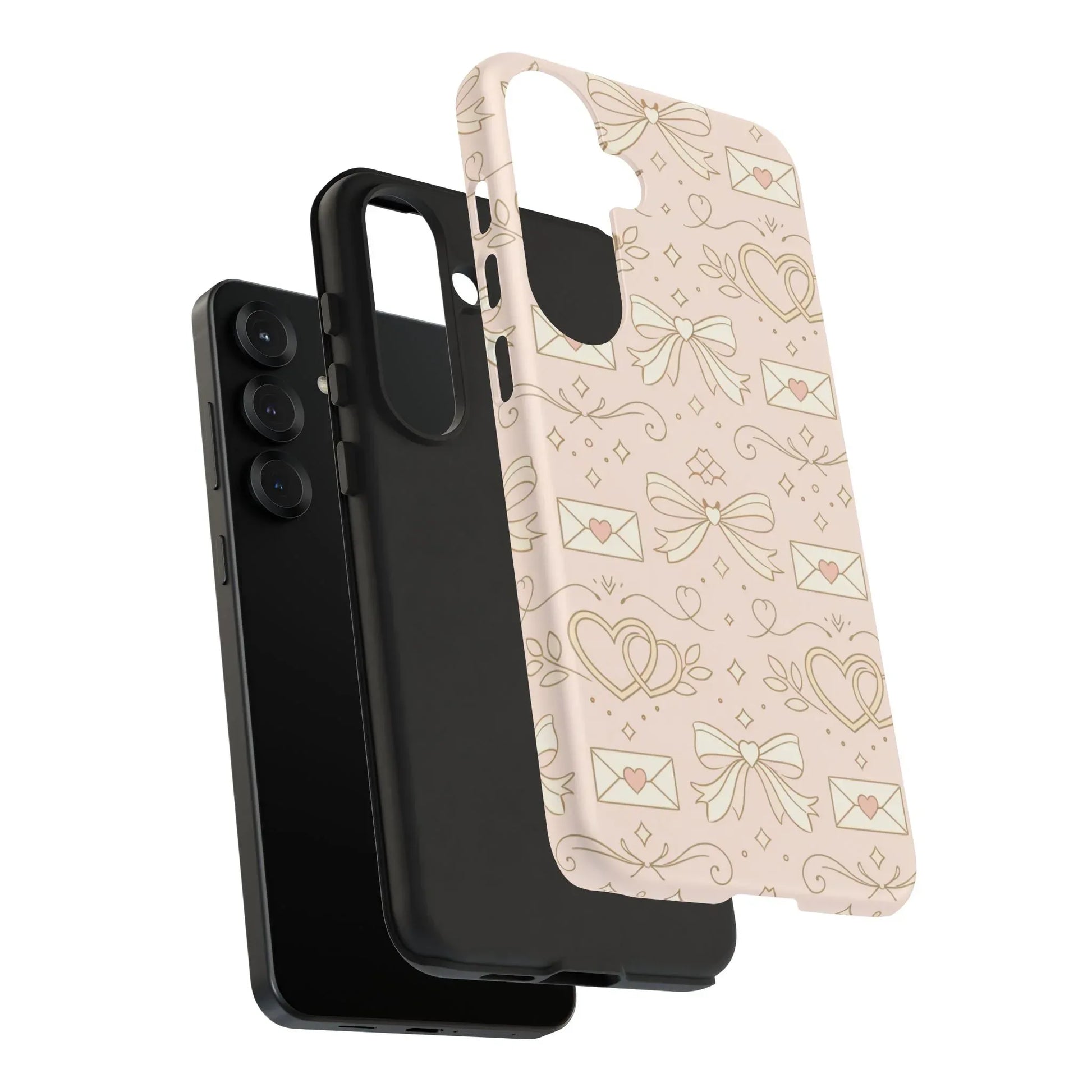 Sweet Romance Tough Phone Case for iPhone 11–17 & Galaxy S10–S25 - KARARMDESIGN
