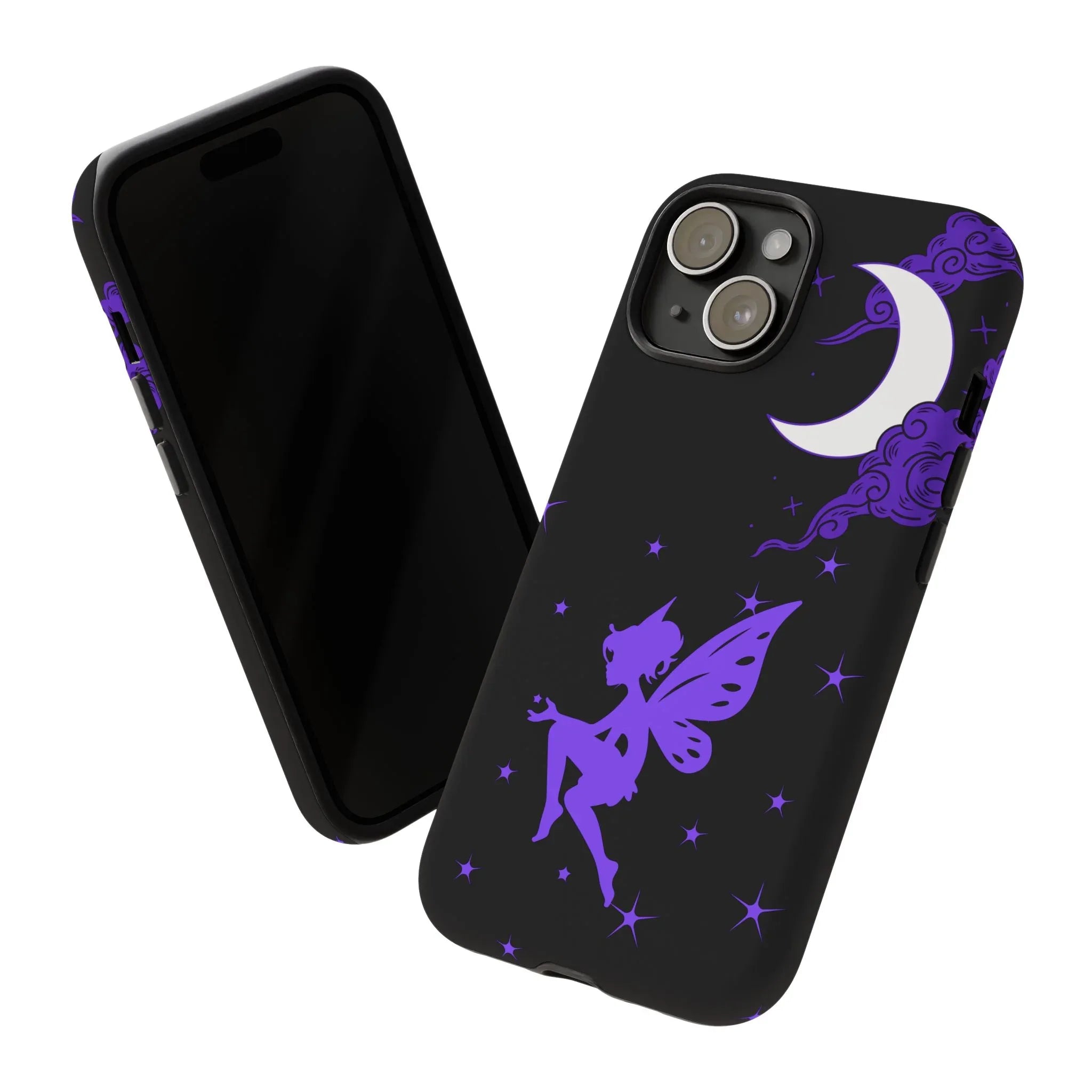 Moonlit Fairy Phone Case for iPhone 8-16 and Galaxy S10-S23 - KARARMDESIGN