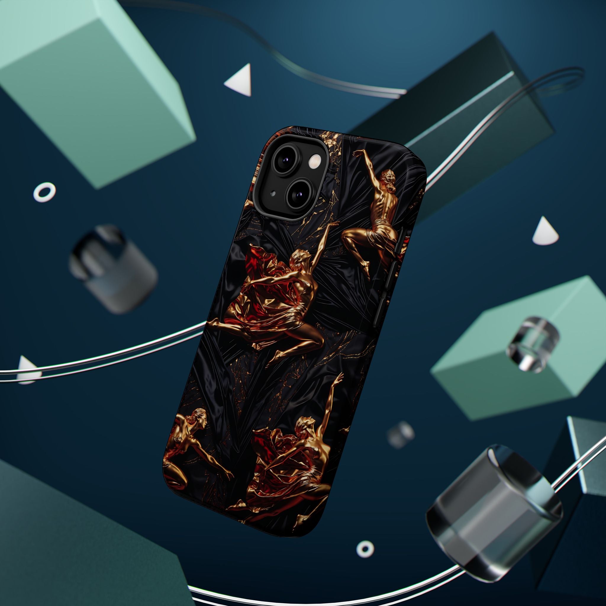 Gold Sculpture Phone Case for iPhone 13-17 & Samsung Galaxy S26