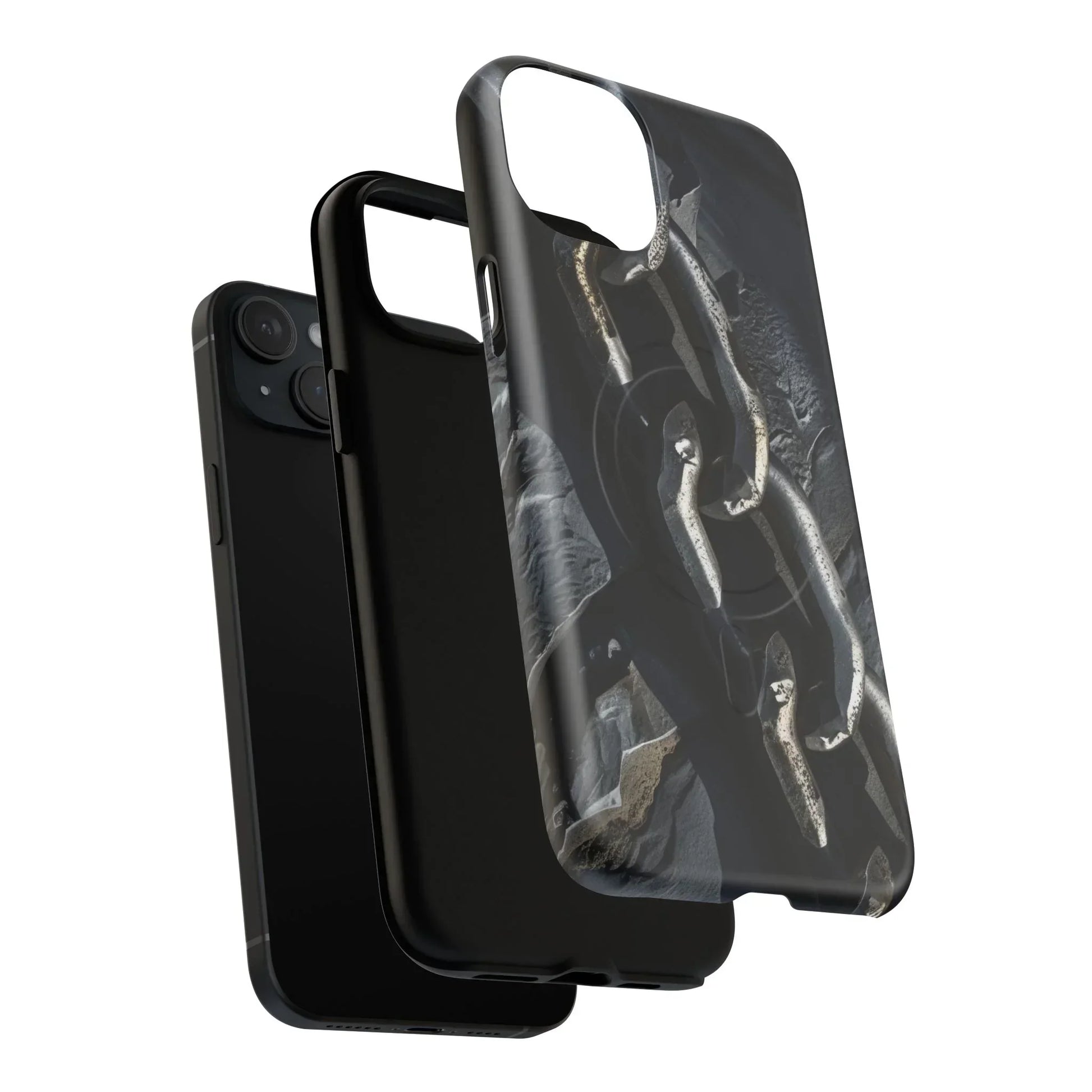 “Iron Chain” Tough Magnetic Phone Case for iPhone 14-16 Models - KarArmDesign