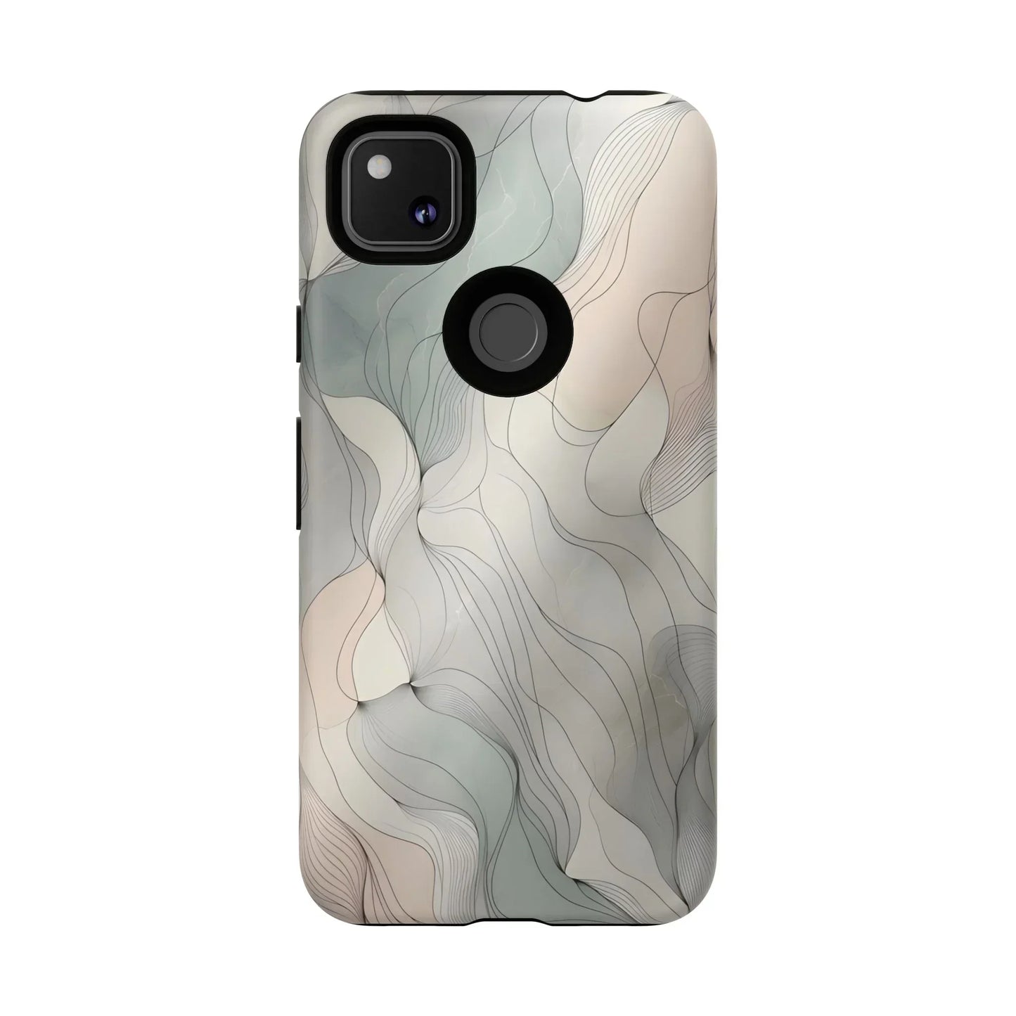 Pastel Wave Phone Case – Minimalist Design for iPhone & Pixel - KarArmDesign