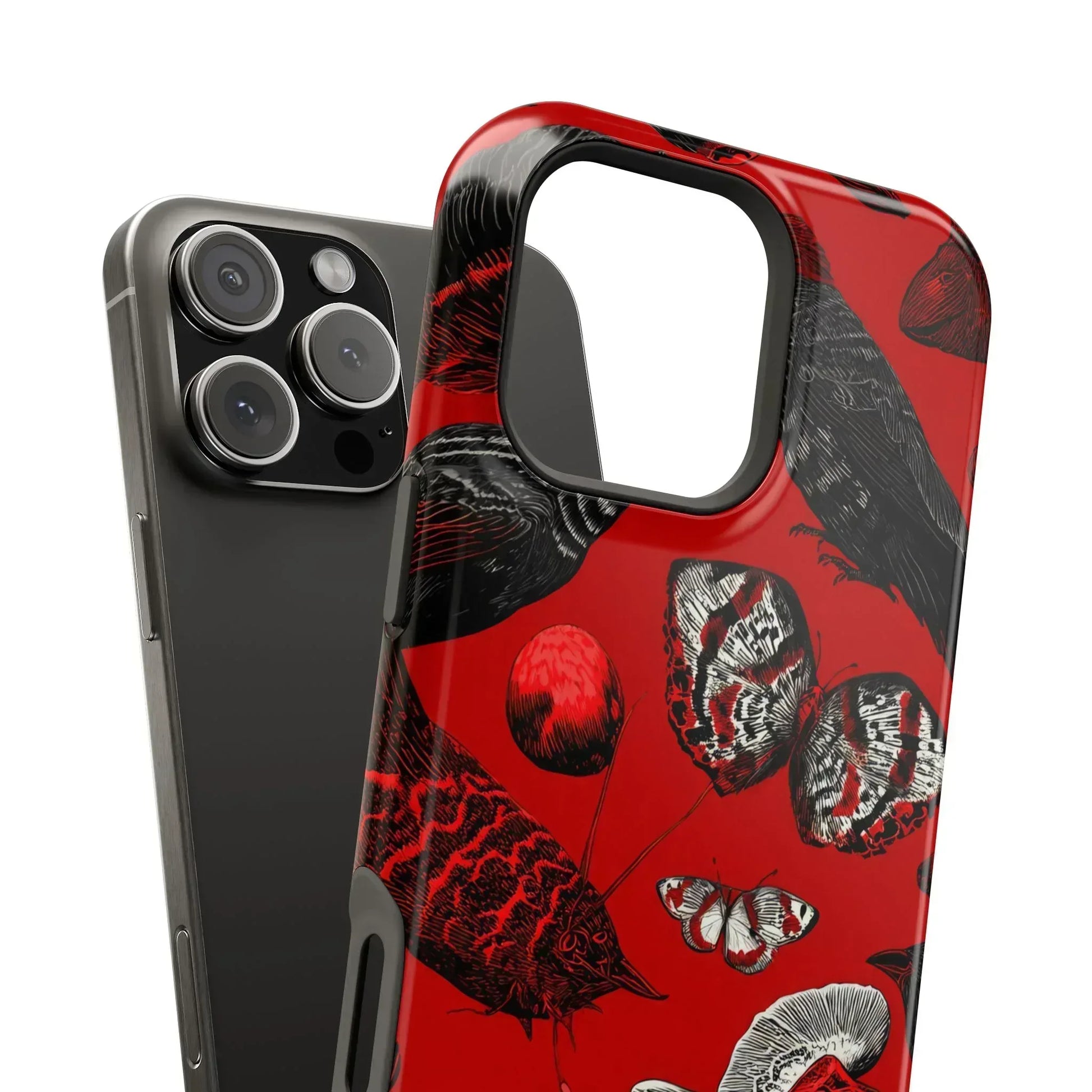 Crimson Wilderness Phone Case for iPhone 11-17 - KARARMDESIGN