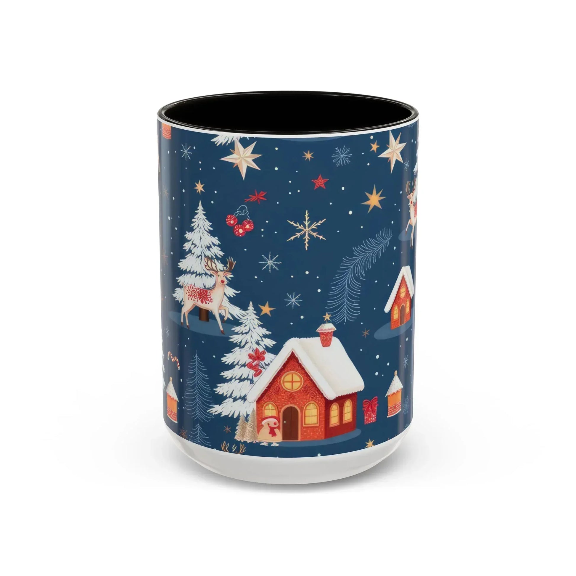 Dark Blue Christmas Mug - Colorful Mugs (11oz, 15oz) - KARARMDESIGN