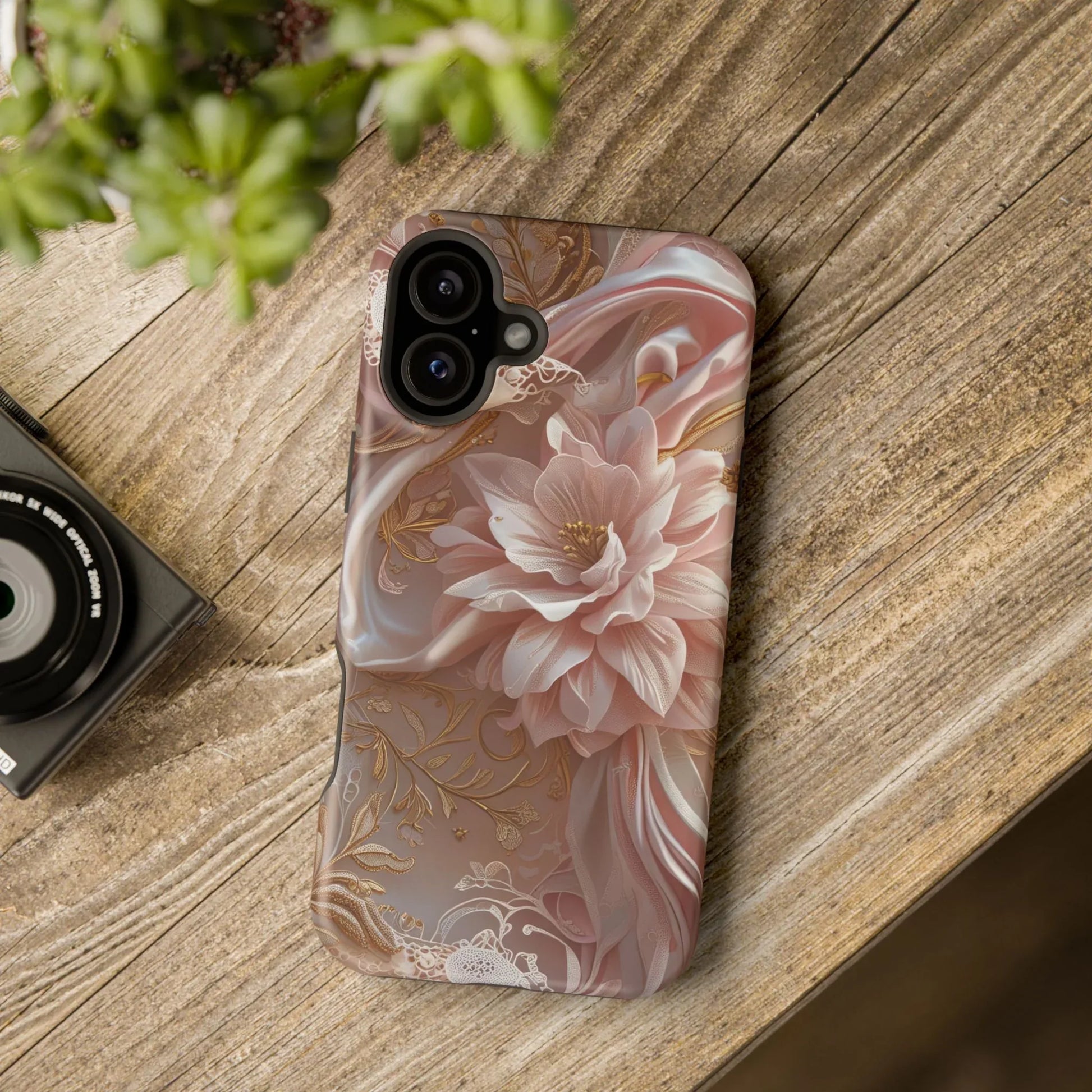 Elegant Floral Phone Case for iPhone 11-17 and Samsung Galaxy S21-S22 - KARARMDESIGN