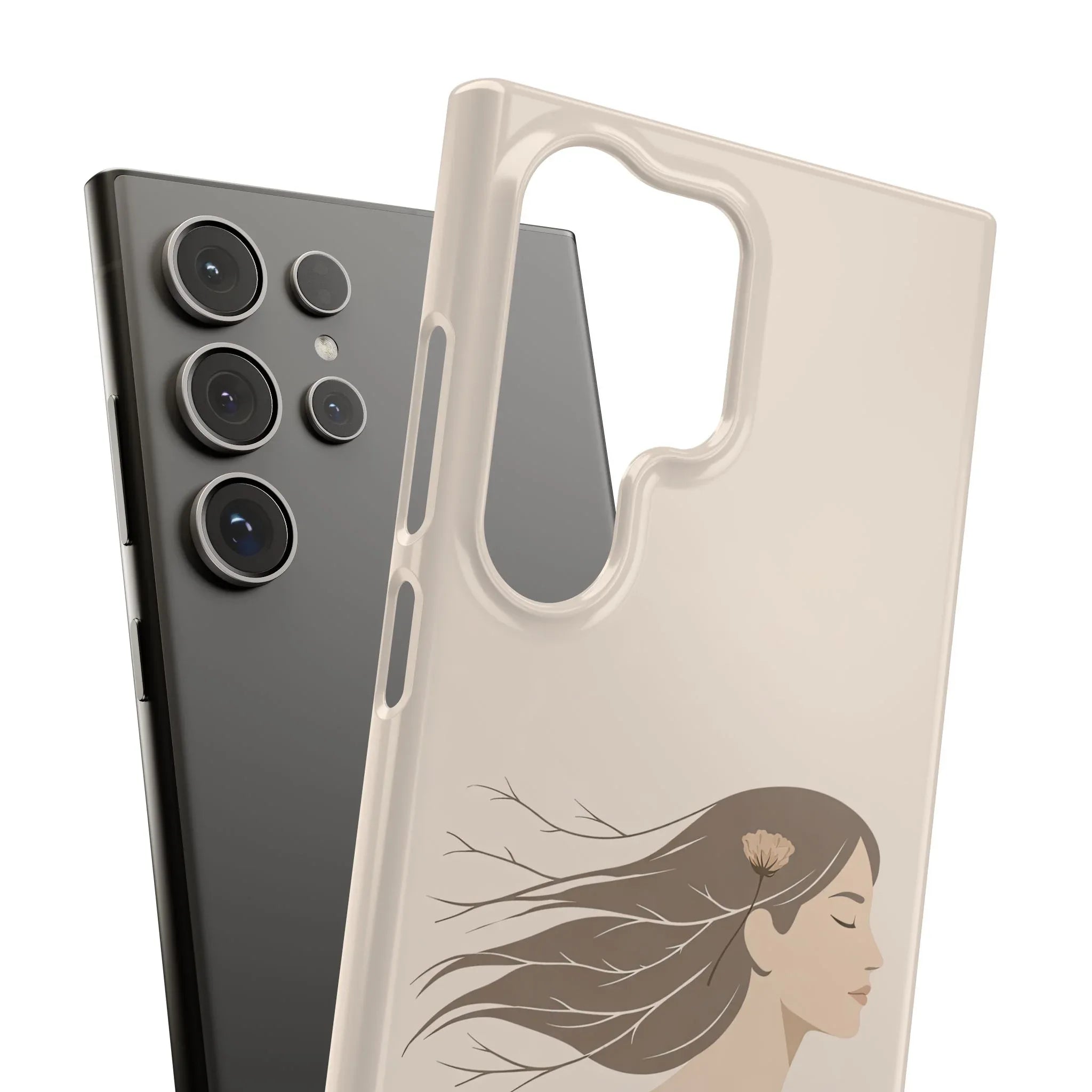 Graceful Strength Phone Case for iPhone 11-17 and Galaxy S20-25 - KARARMDESIGN