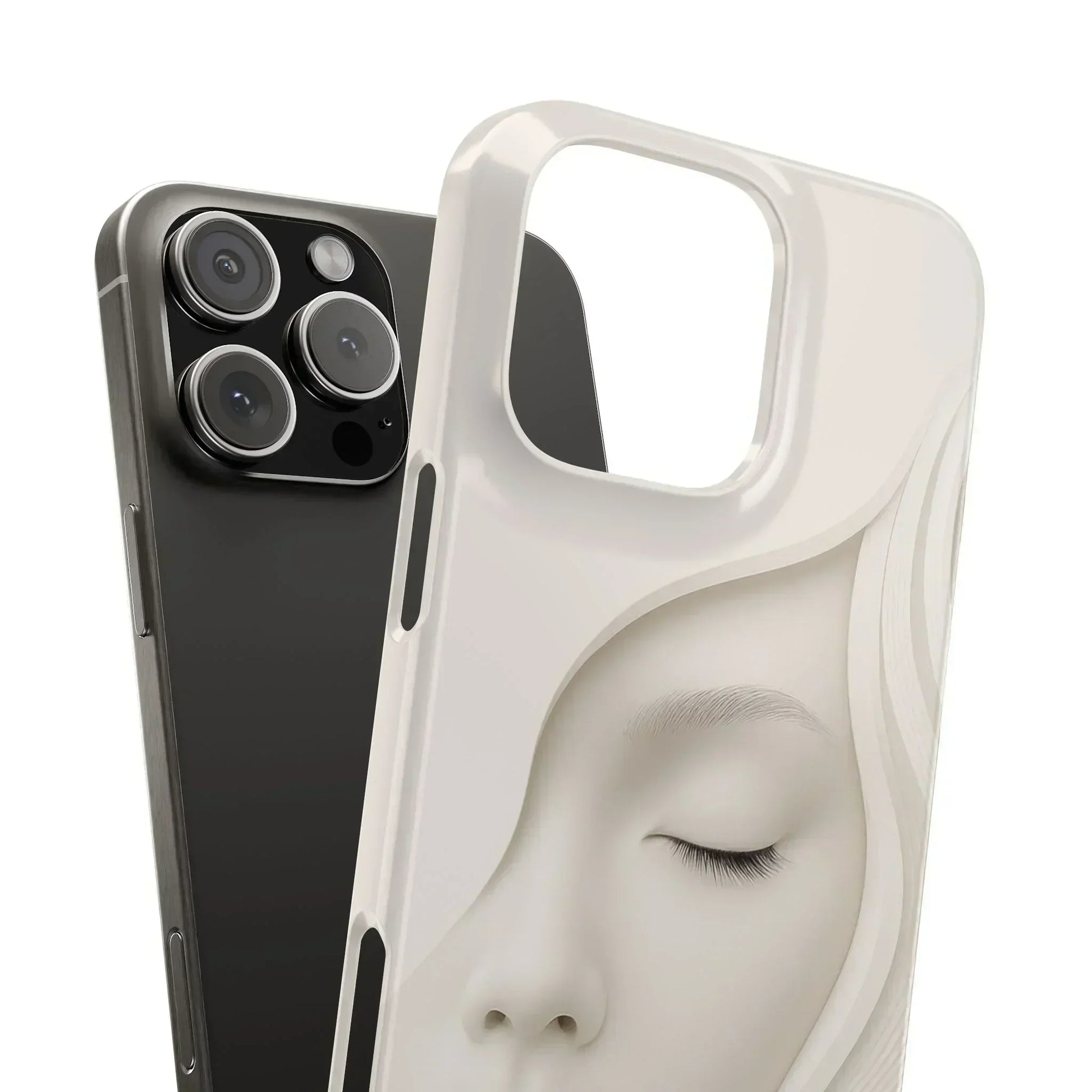 Minimalist Face Phone Case for iPhone 7-16 Models - KarArmDesign