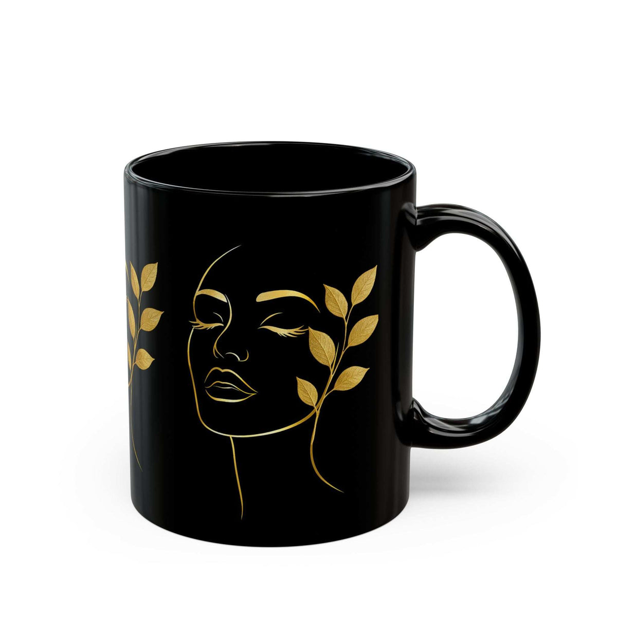 Golden Muse Mug - Black Mug (11oz, 15oz)