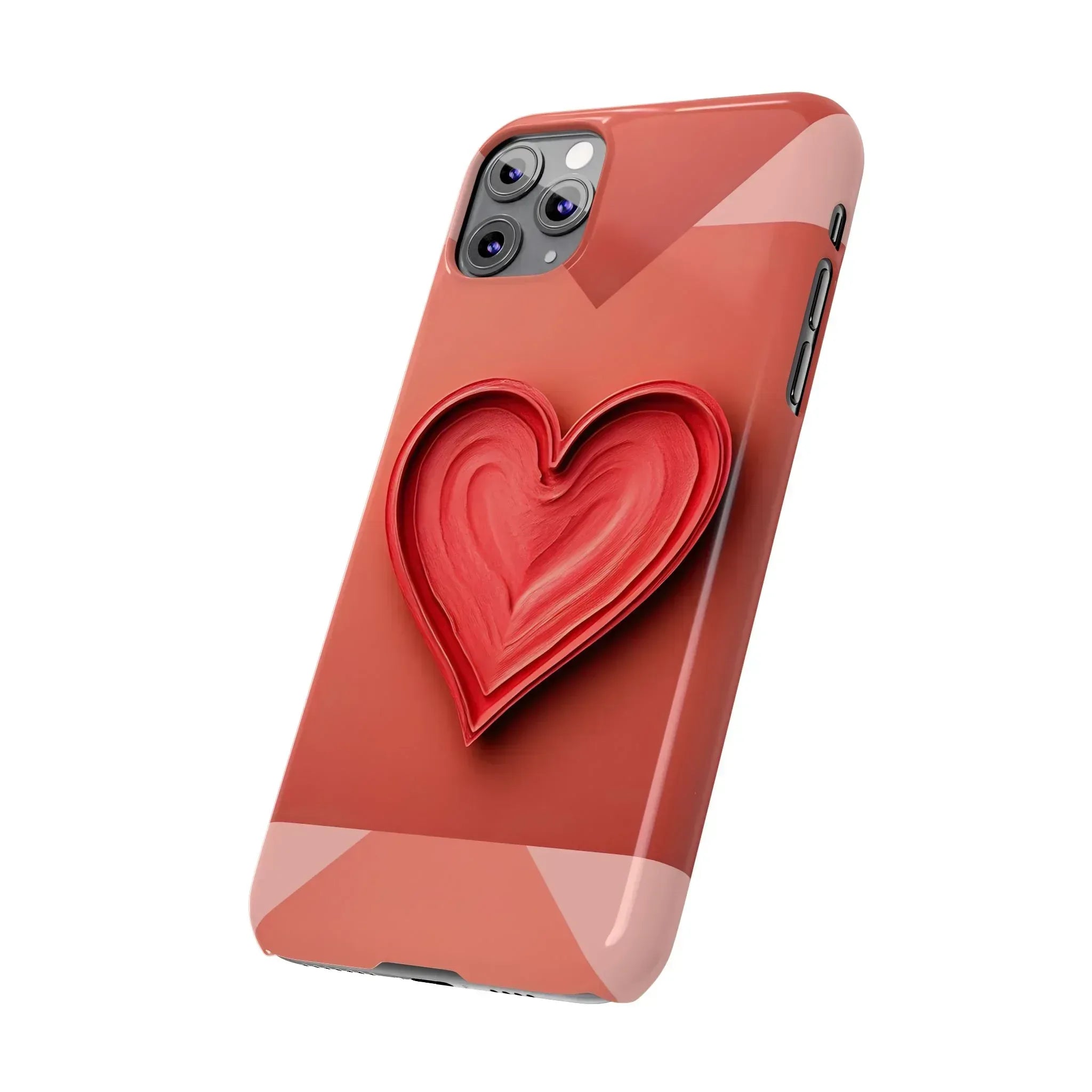 Heart Design Phone Case for iPhone 11-17 - KARARMDESIGN