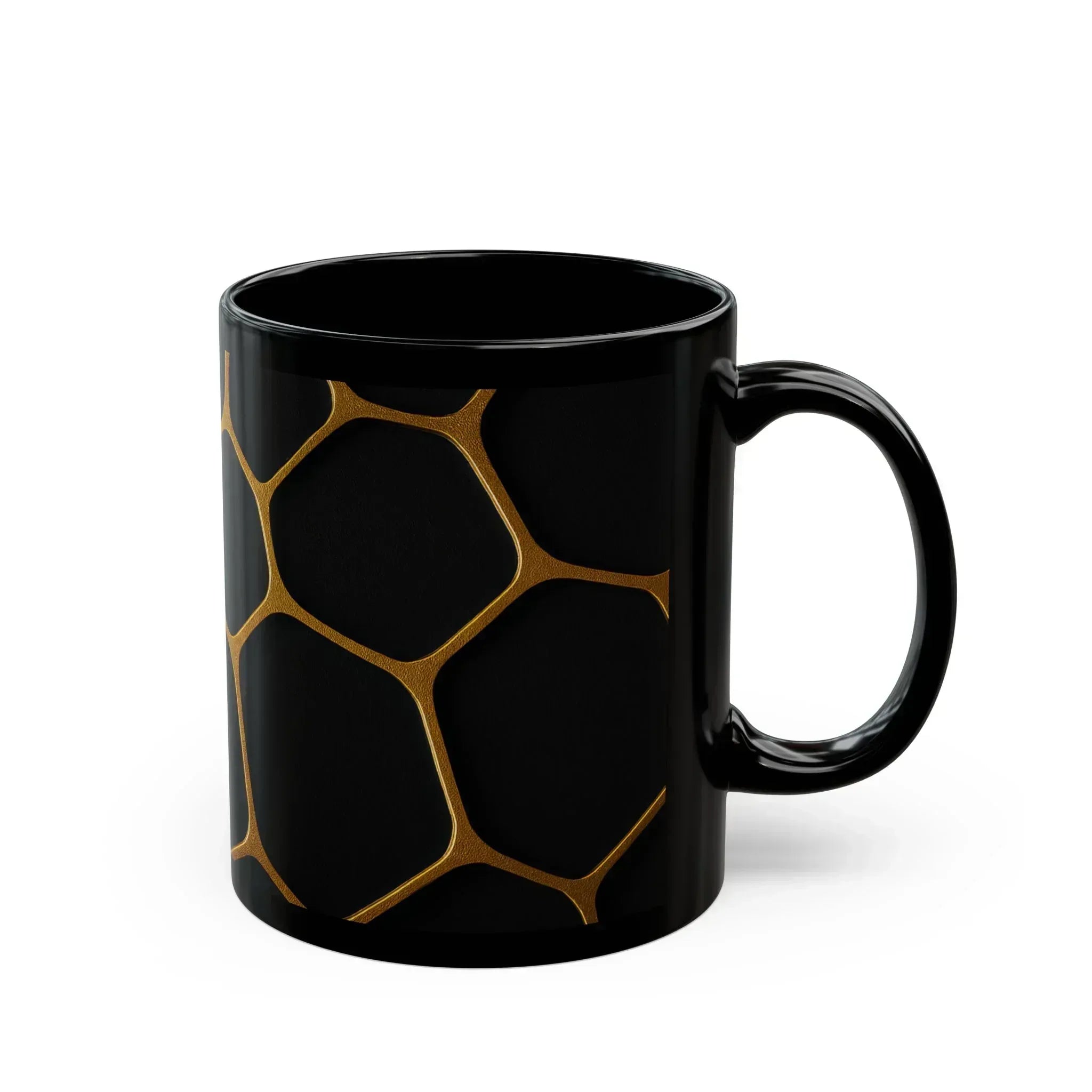Celestial Grid Mug - Black Mug 11oz - KARARMDESIGN