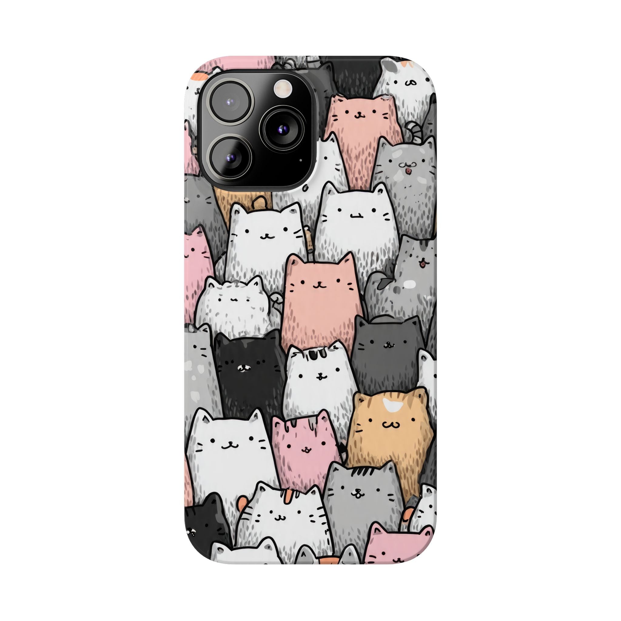 Cat Carnival Phone Case for iPhone 11-17 Models - KARARMDESIGN