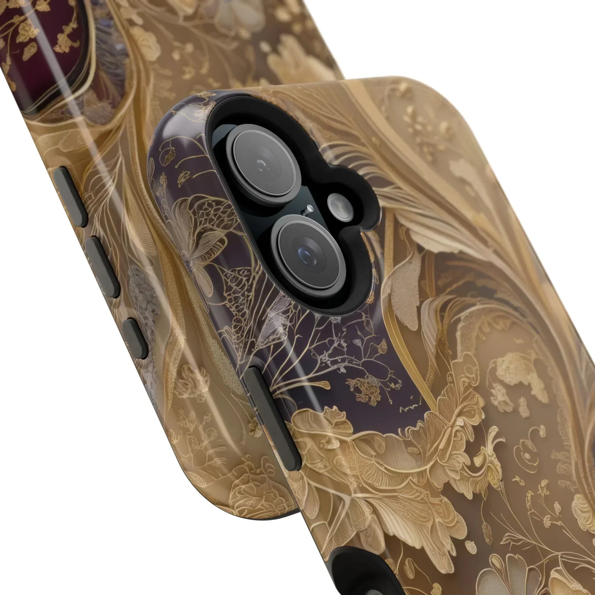 Botanical Luxury Design Impact-Resistant Phone Case for iPhone 12-16 and Galaxy S21-S22 Models - KarArmDesign
