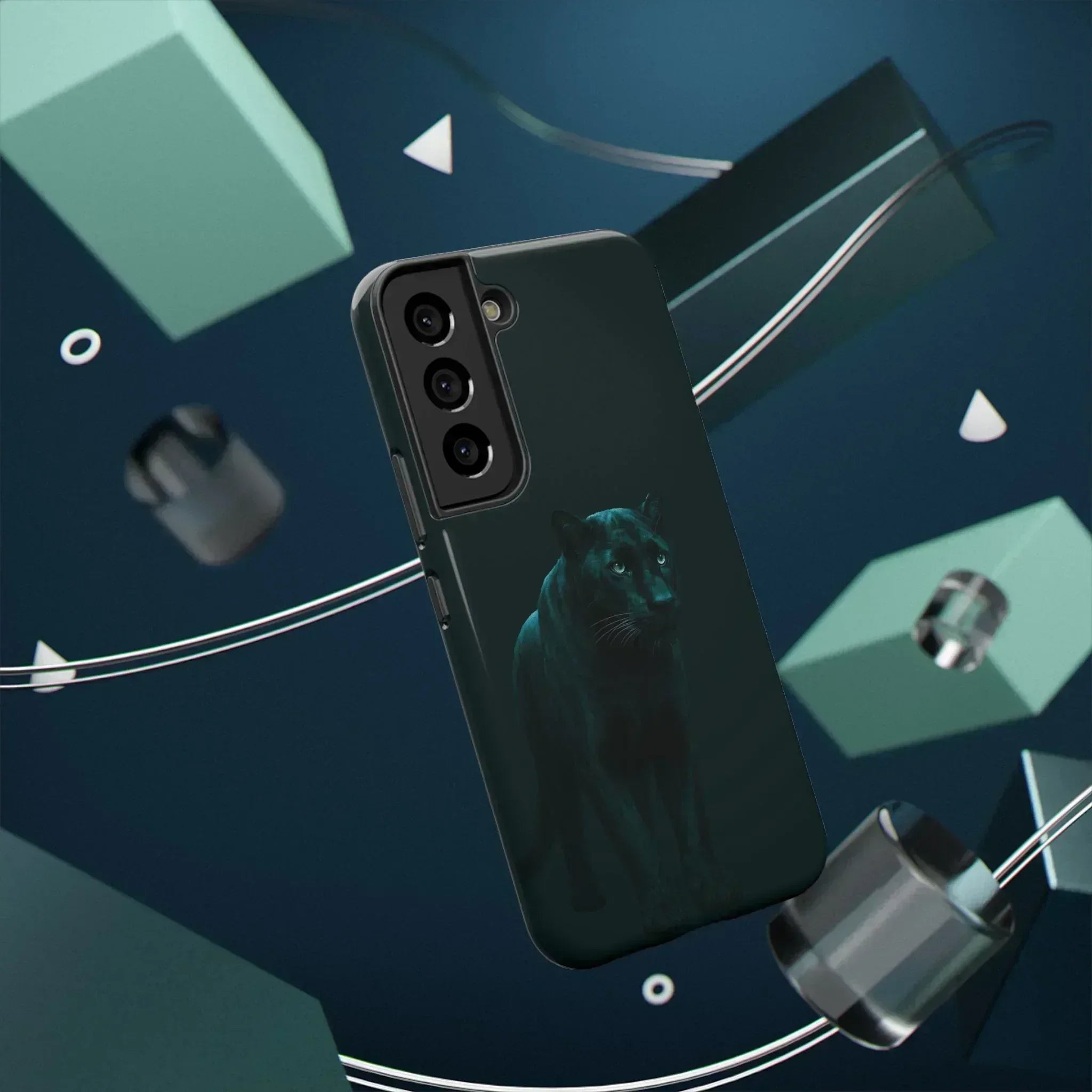 Black Panther Phone Case for iPhone 12-16 and Galaxy S21-S22 - KARARMDESIGN