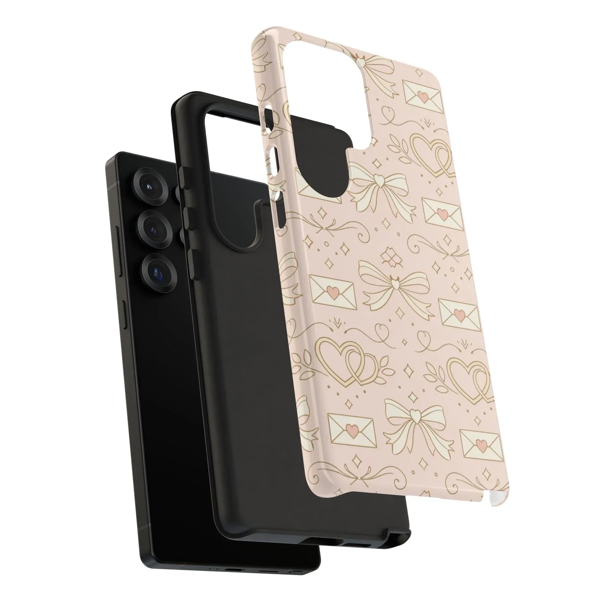 Sweet Romance Tough Phone Case for iPhone 11–17 & Galaxy S10–S25 - KARARMDESIGN