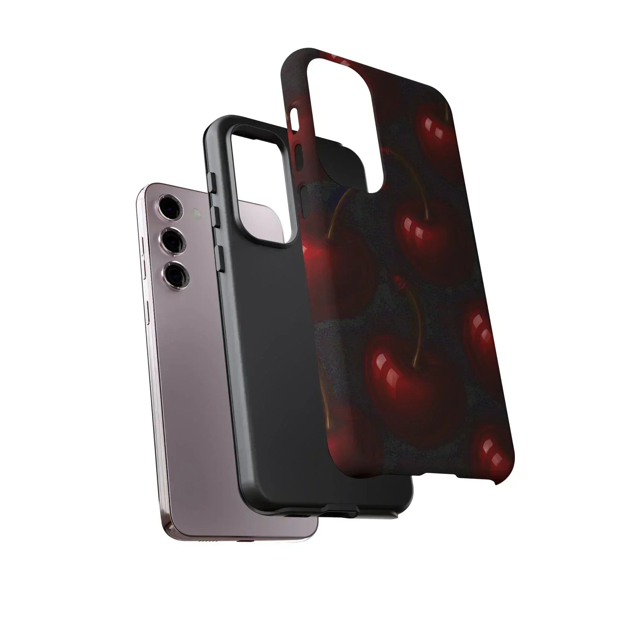 Cherry Phone Case for iPhone X-16 and Galaxy S20-S25 - KARARMDESIGN