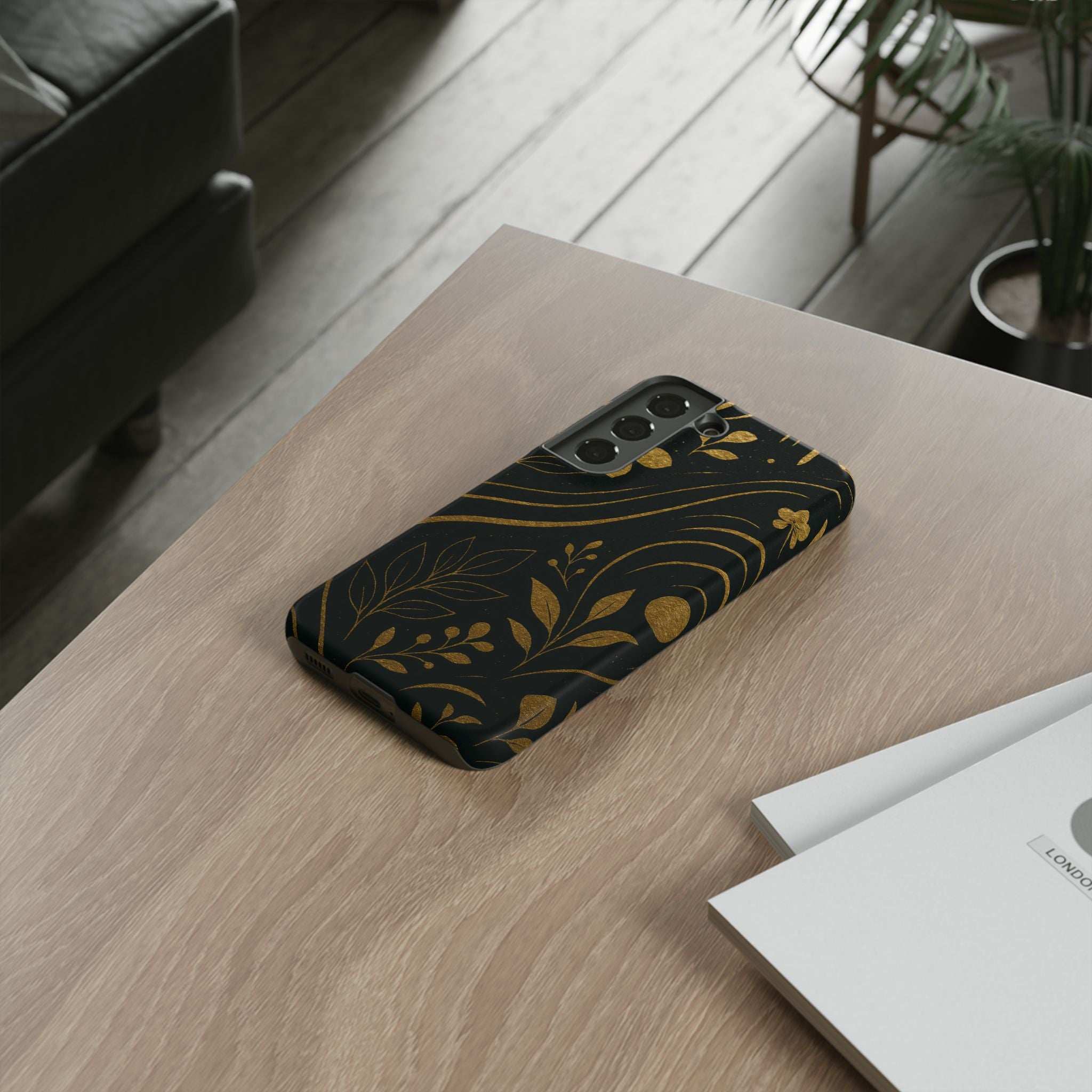 Gold Pattern Tough Phone Case for Samsung Galaxy & Google Pixel