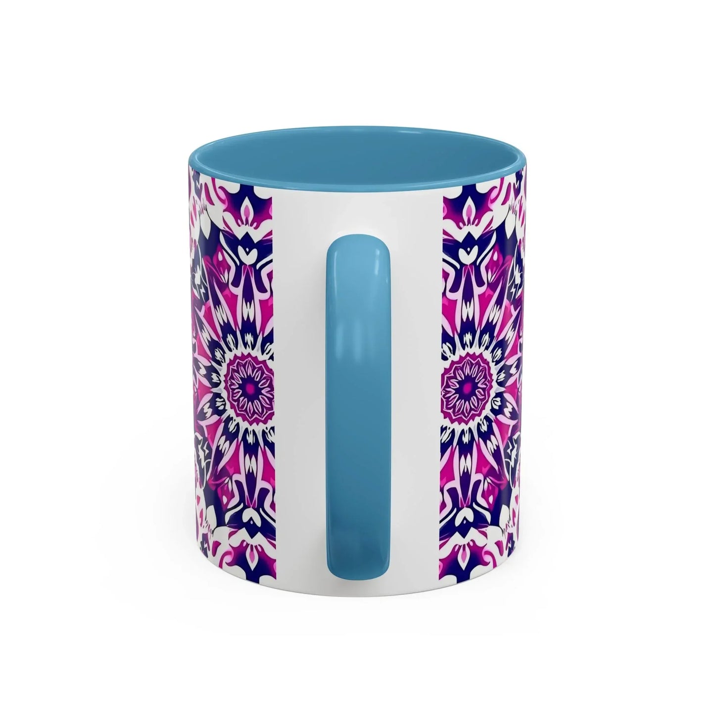 Vibrant Mandala Burst Ceramic Coffee Mug -11 & 15oz - KarArmDesign