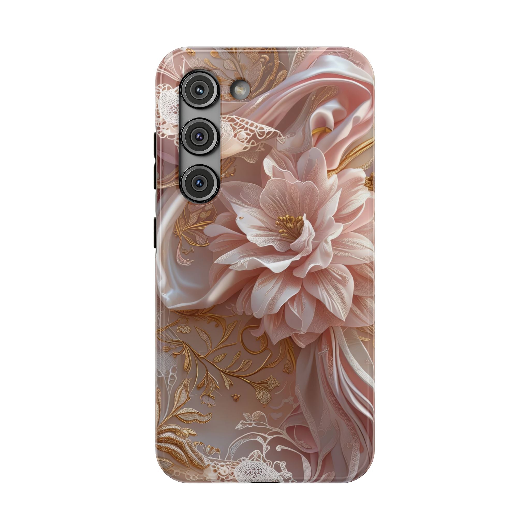 Elegant Floral Phone Case for iPhone 11–17, 16e & Galaxy S22–S26
