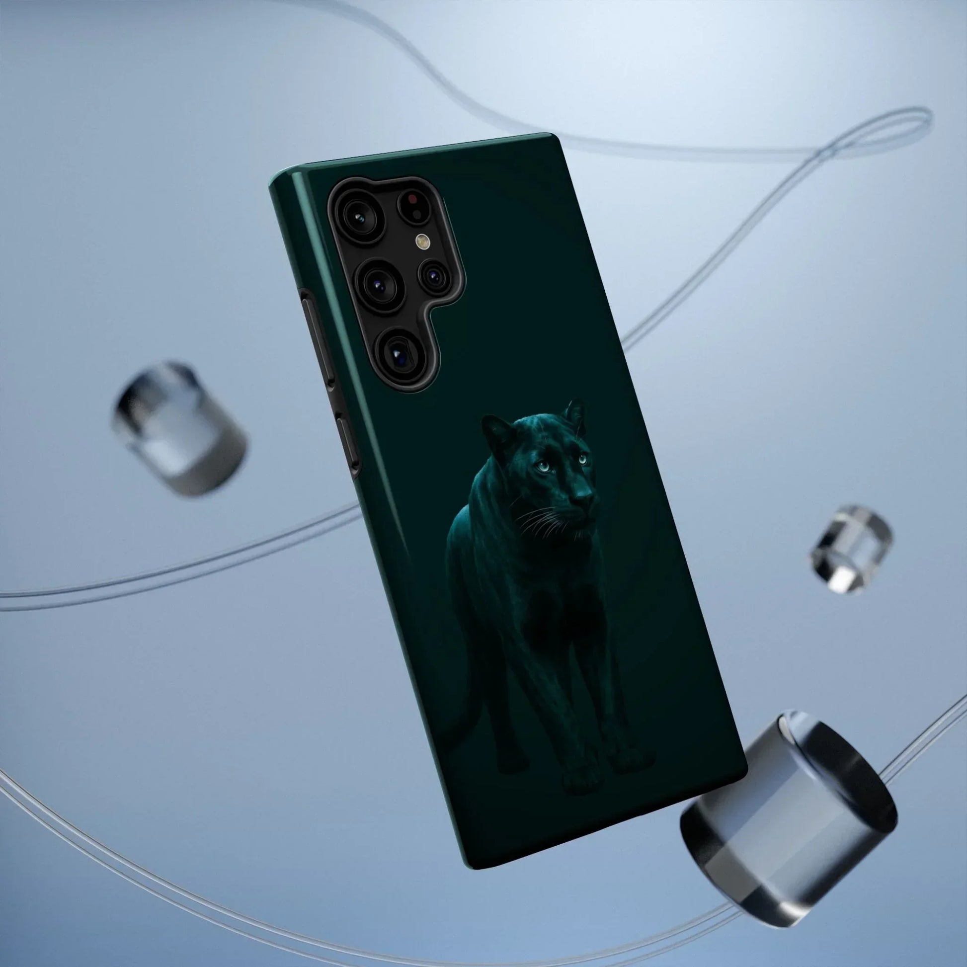 Black Panther Phone Case for iPhone 12-16 and Samsung Galaxy S21-S22 Models - KarArmDesign