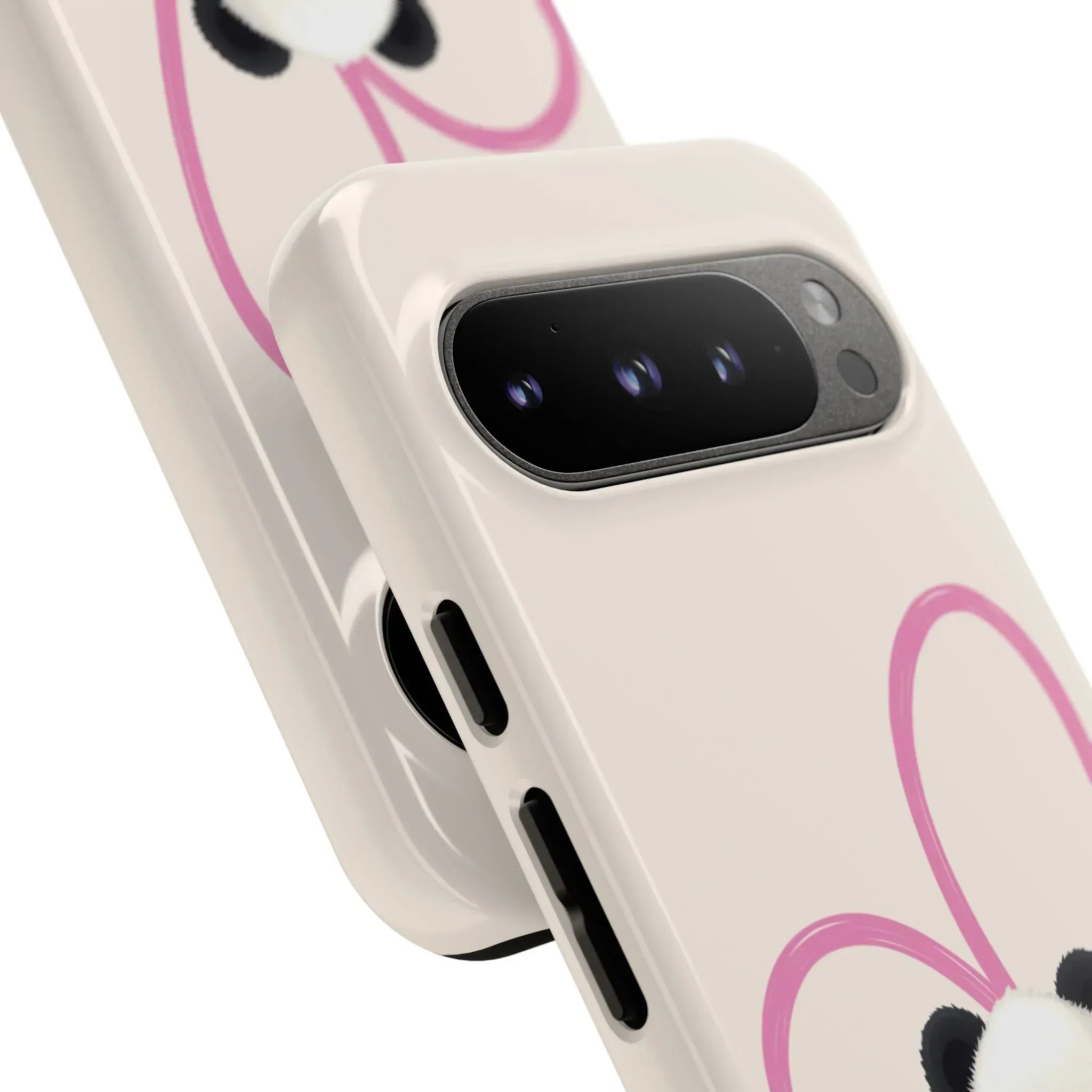 Cute Panda Heart Love Phone Case for Google Pixel up to 9 - KARARMDESIGN