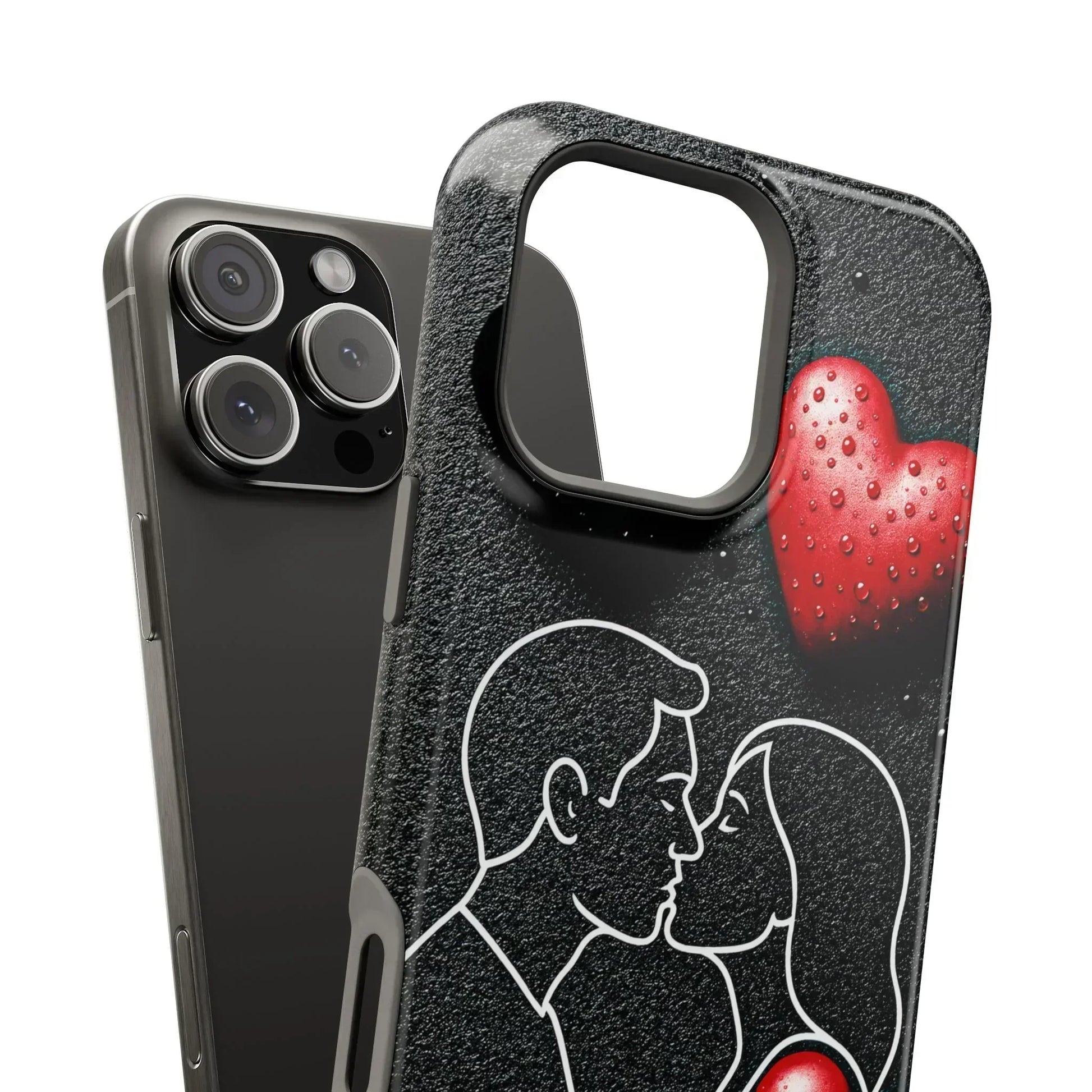 Midnight Kiss Phone Case for iPhone 13-16 Models - KarArmDesign