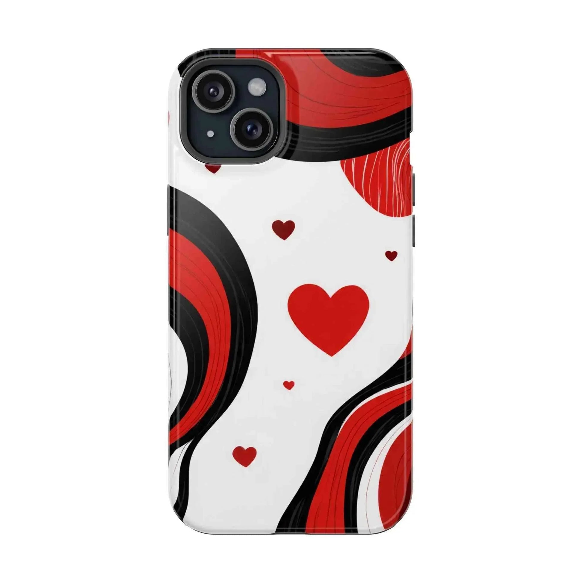 Red Romance Phone Case for iPhone 11-17 and Galaxy S21-S22 - KARARMDESIGN