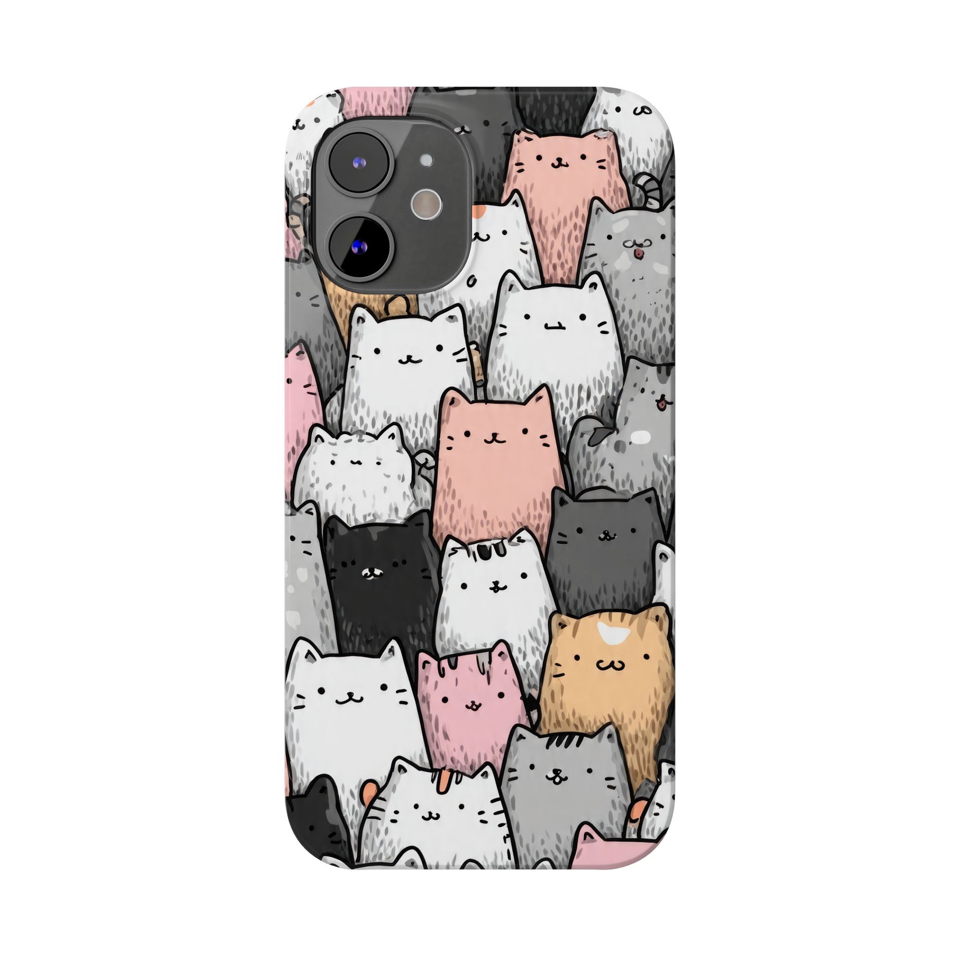 Cat Carnival Phone Case for iPhone 11-17 Models - KARARMDESIGN