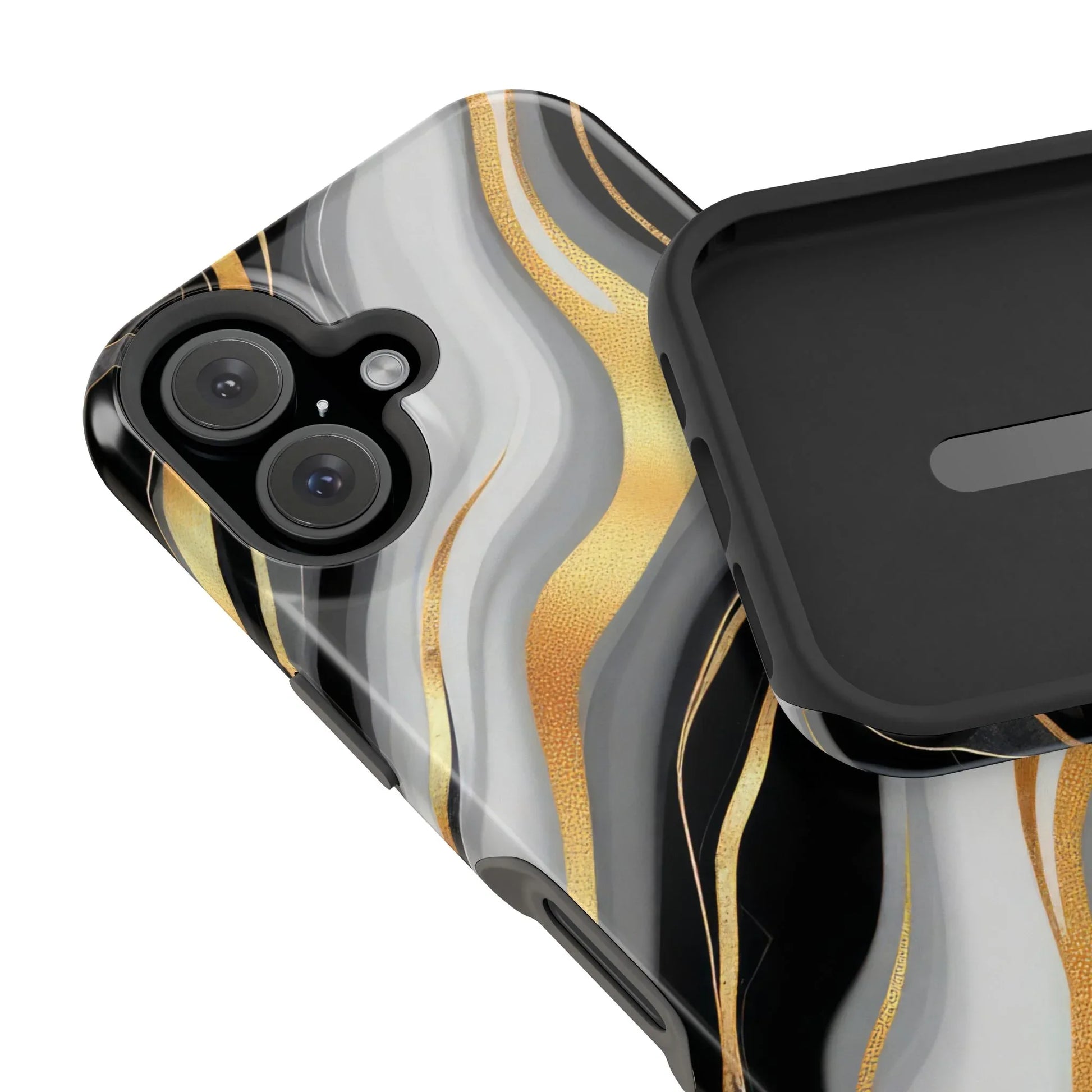 Modern Marble Flow Phone Case for iPhone 11-17 - KARARMDESIGN