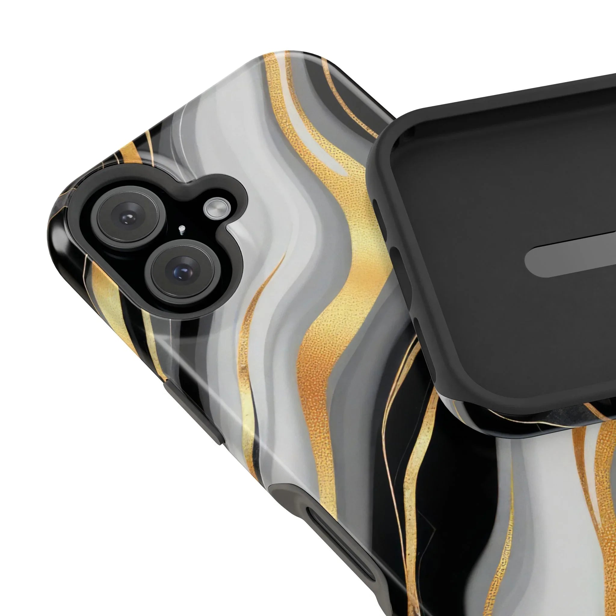 Modern Marble Flow Phone Case for iPhone 11-17 - KARARMDESIGN