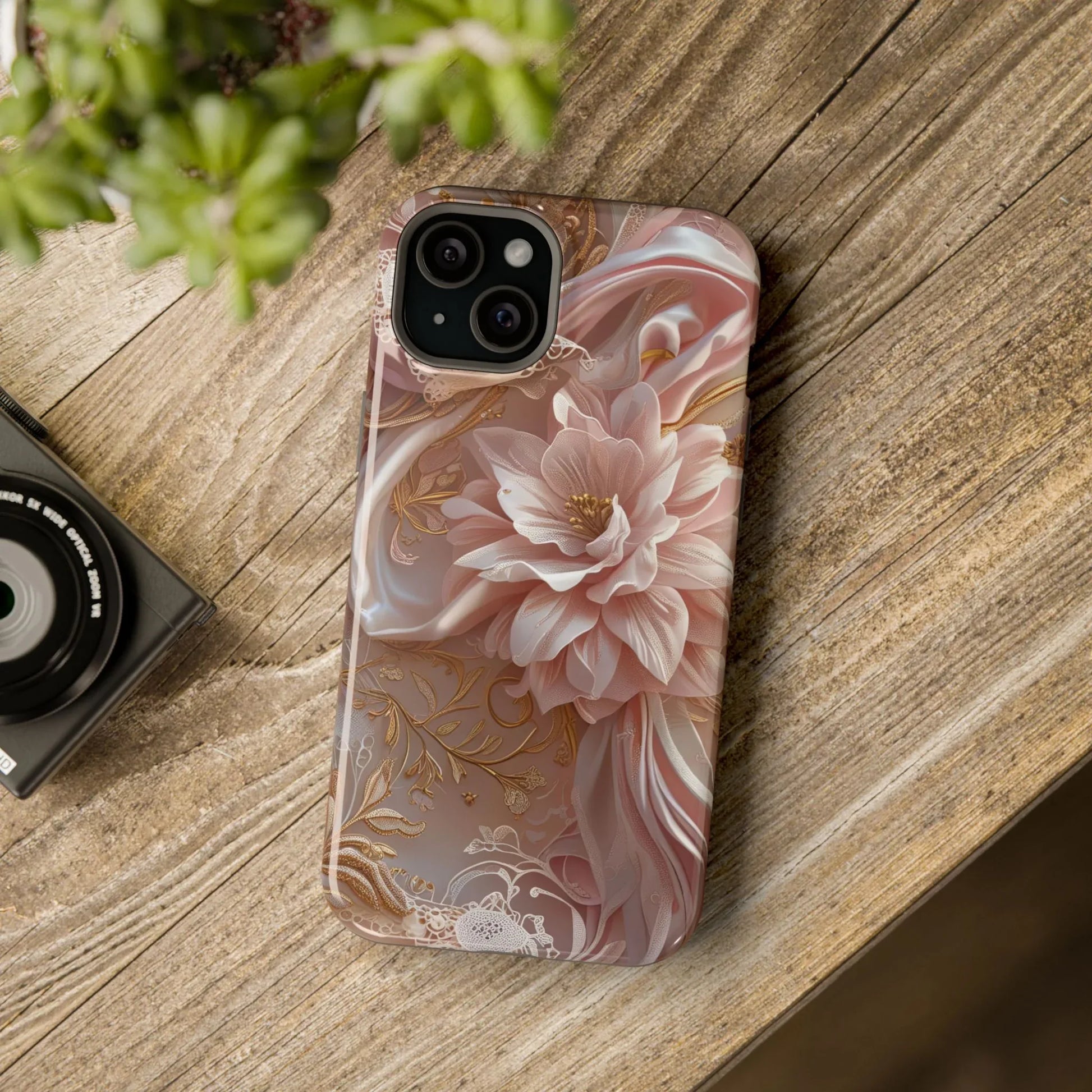 Elegant Floral Phone Case for iPhone 11-17 and Samsung Galaxy S21-S22 - KARARMDESIGN