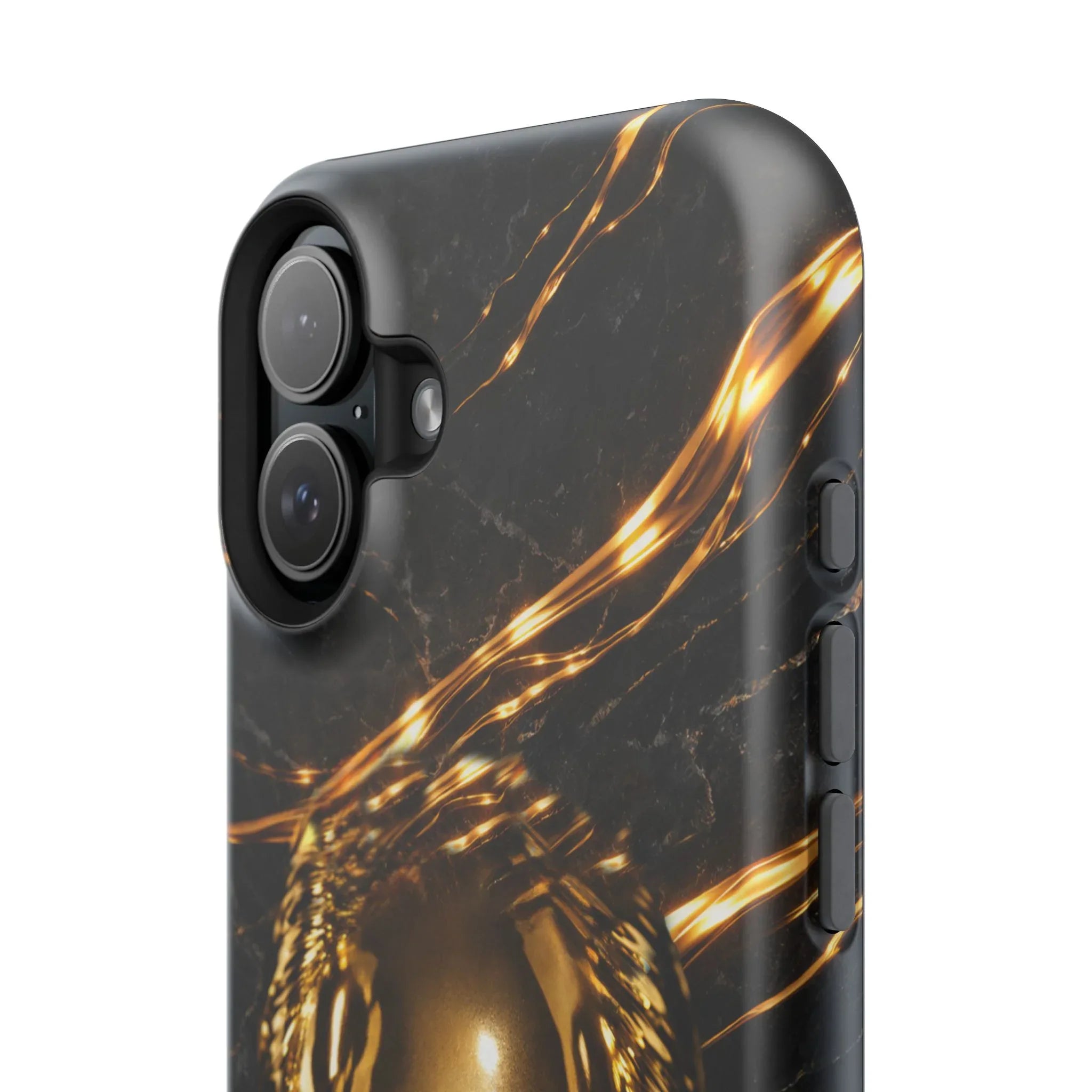 Luxury Gold Portrait Phone Case for iPhone 11-17 and Galaxy S21-S25 - KARARMDESIGN