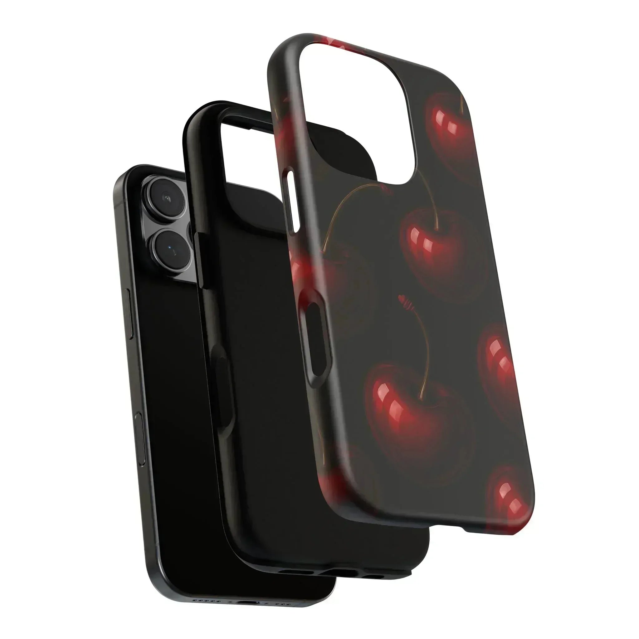 Cherry Phone Case for iPhone X-16 and Galaxy S20-S25 - KARARMDESIGN
