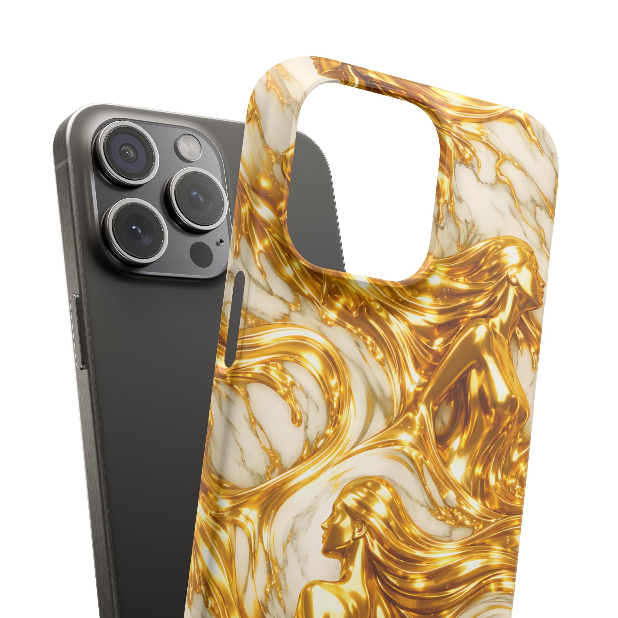 Divine Gold Woman Snap Phone Case for iPhone & Galaxy