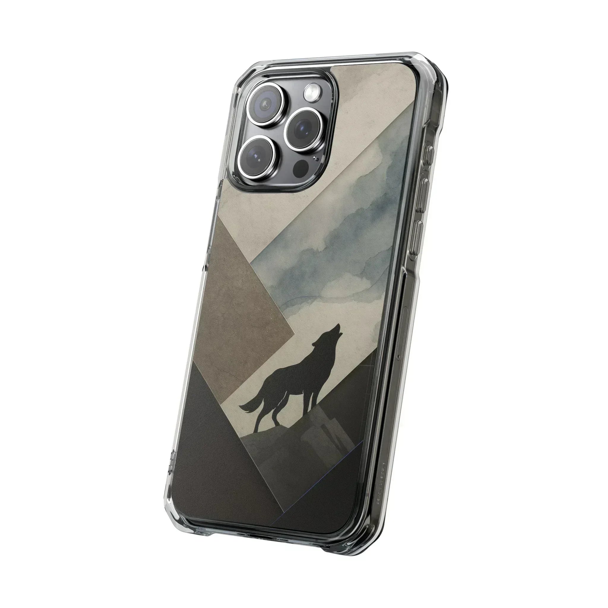 Wolf Silhouette Phone Case for iPhone 14-16 - KARARMDESIGN