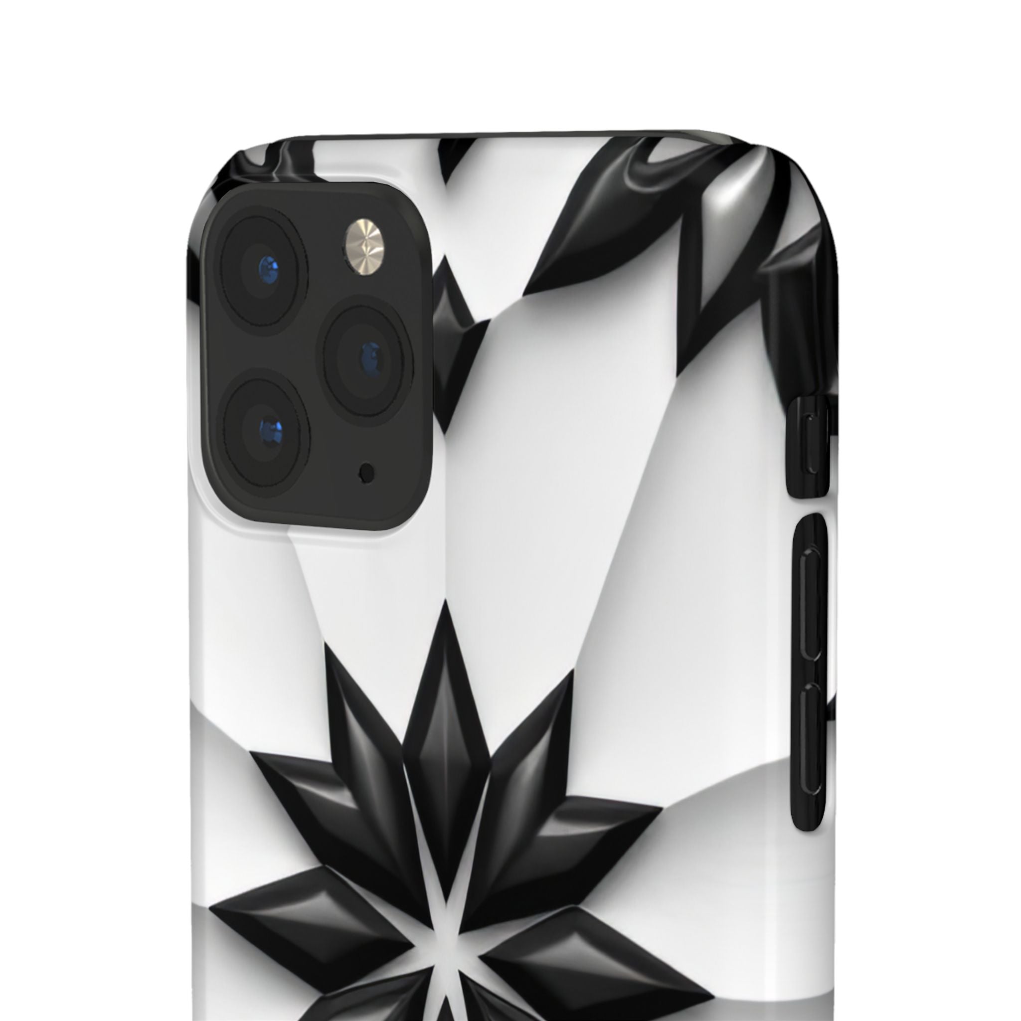 Black & White Geometric Snap Case for iPhone & Samsung Galaxy