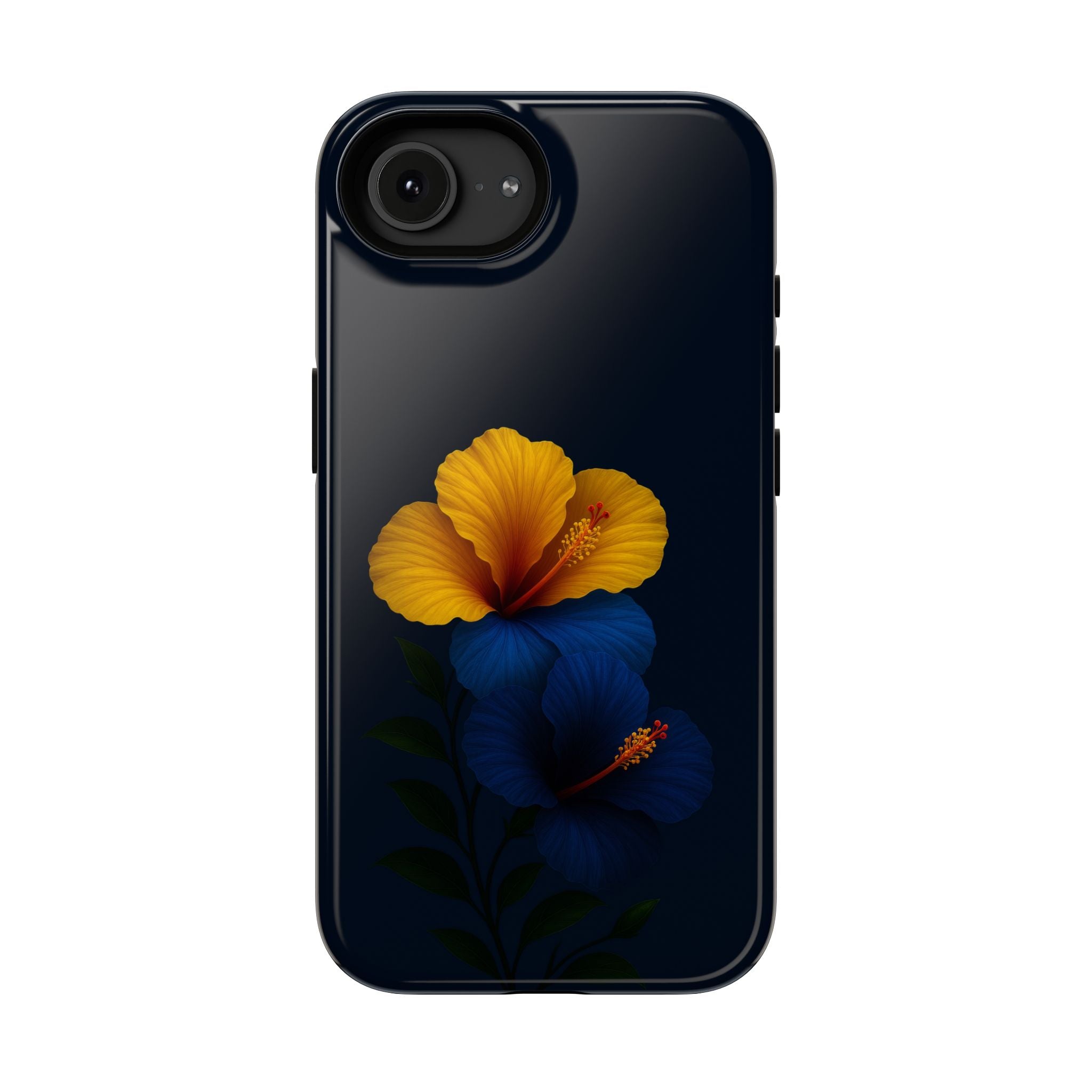 Elegant Hibiscus Phone Case for iPhone 11-17 and Galaxy S21-S22