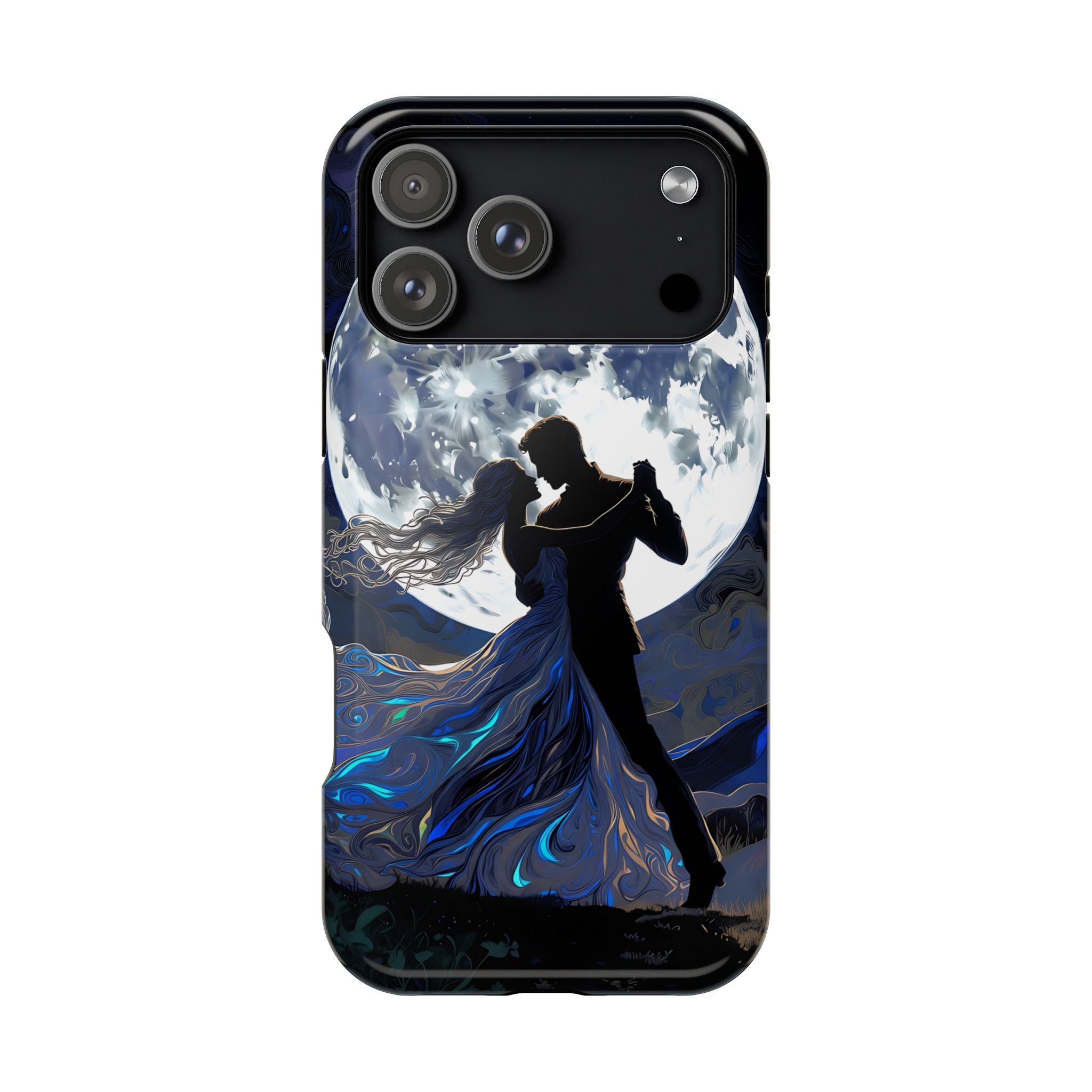 Romantic Moonlight Dance Magnetic Phone Case – iPhone 15–17 & Samsung Galaxy S26