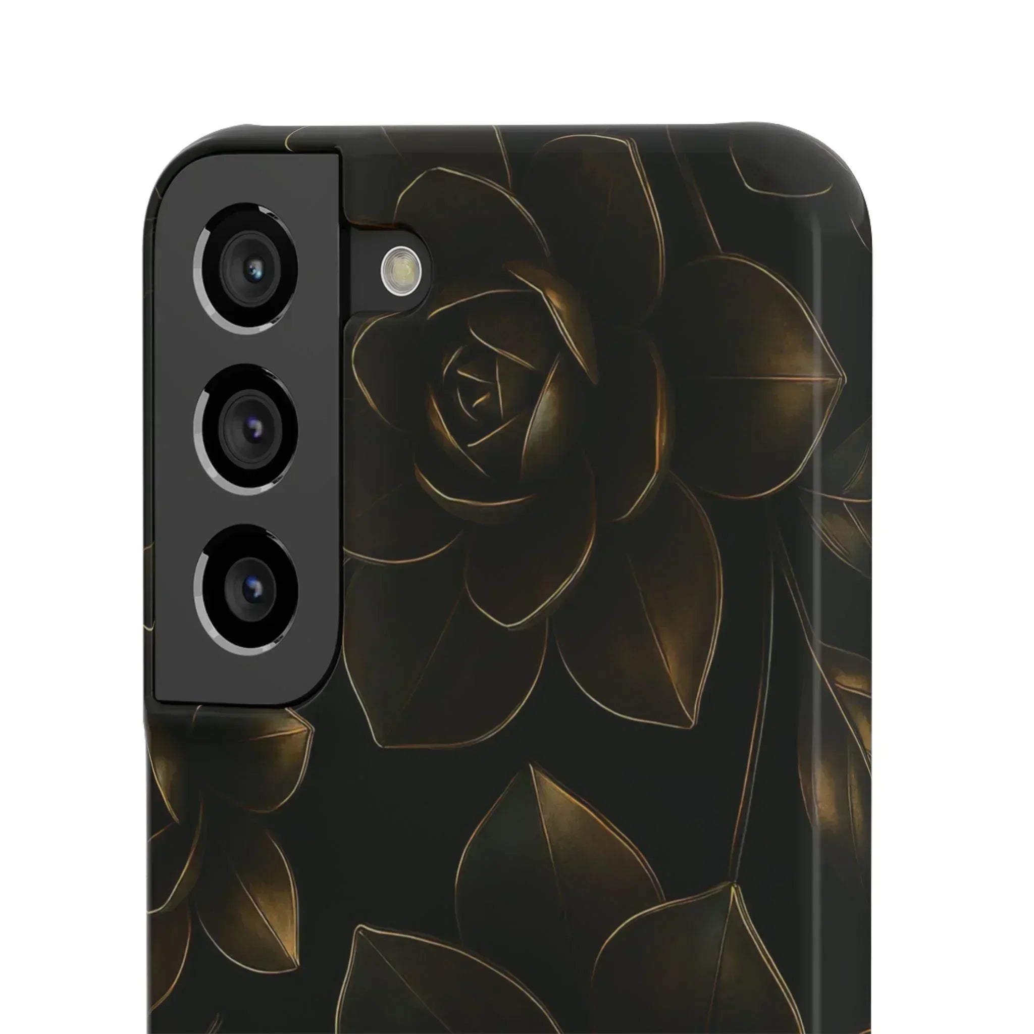 Metal Flower Phone Case for iPhone 8-16 and Galaxy S20-S24 - KARARMDESIGN