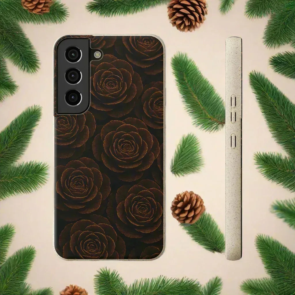 Wooden Roses Phone Case for iPhone 11-16 and Samsung Galaxy S20-S22 - KARARMDESIGN