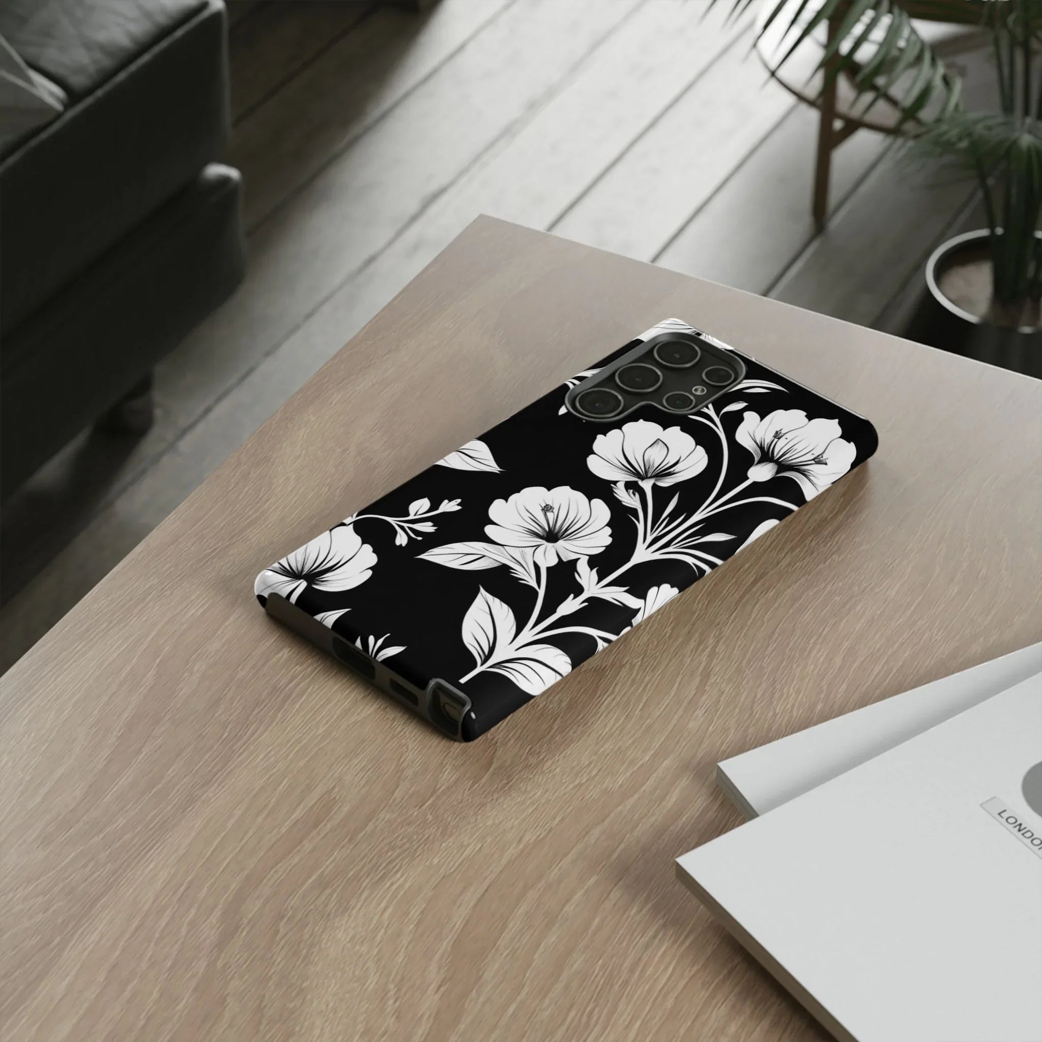 Elegant Floral Phone Case for Galaxy S20-S25 - KARARMDESIGN
