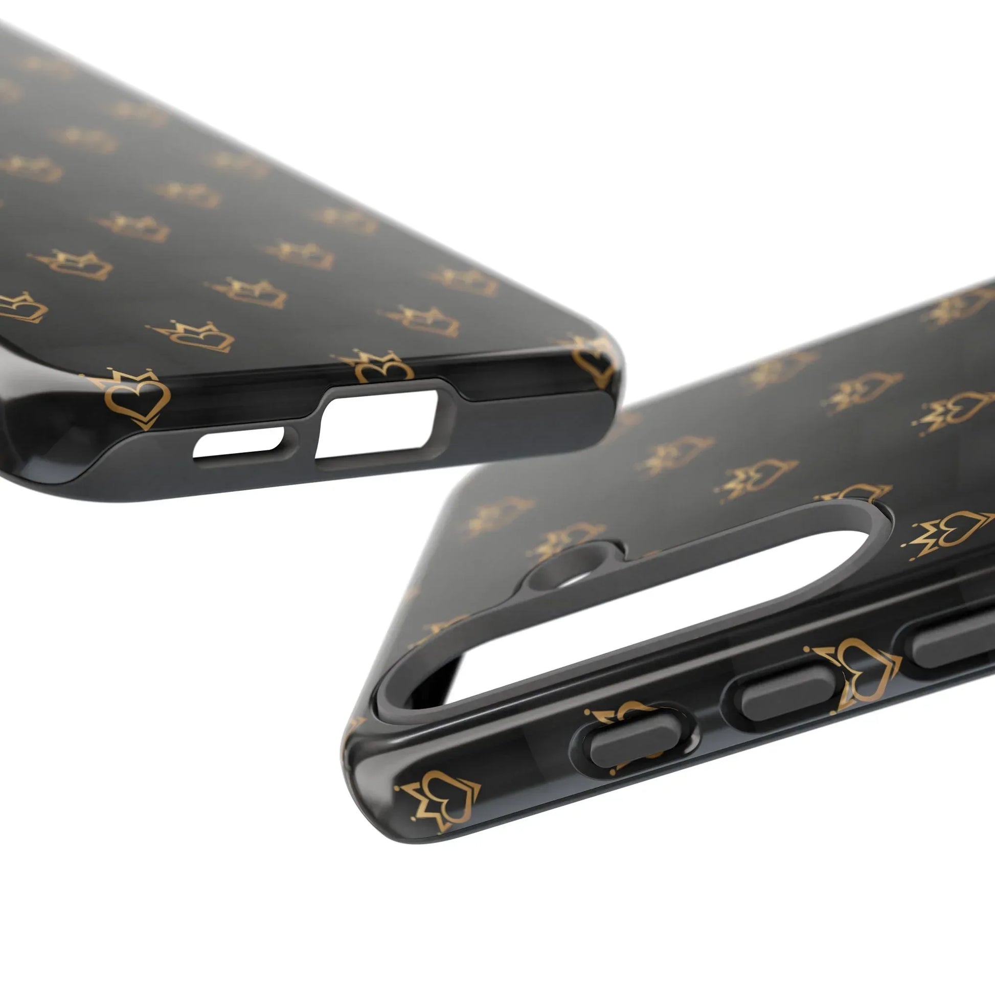 Crowned Heart Doodle Phone Case for iPhone 11-17 & Galaxy S10-S25 - KARARMDESIGN
