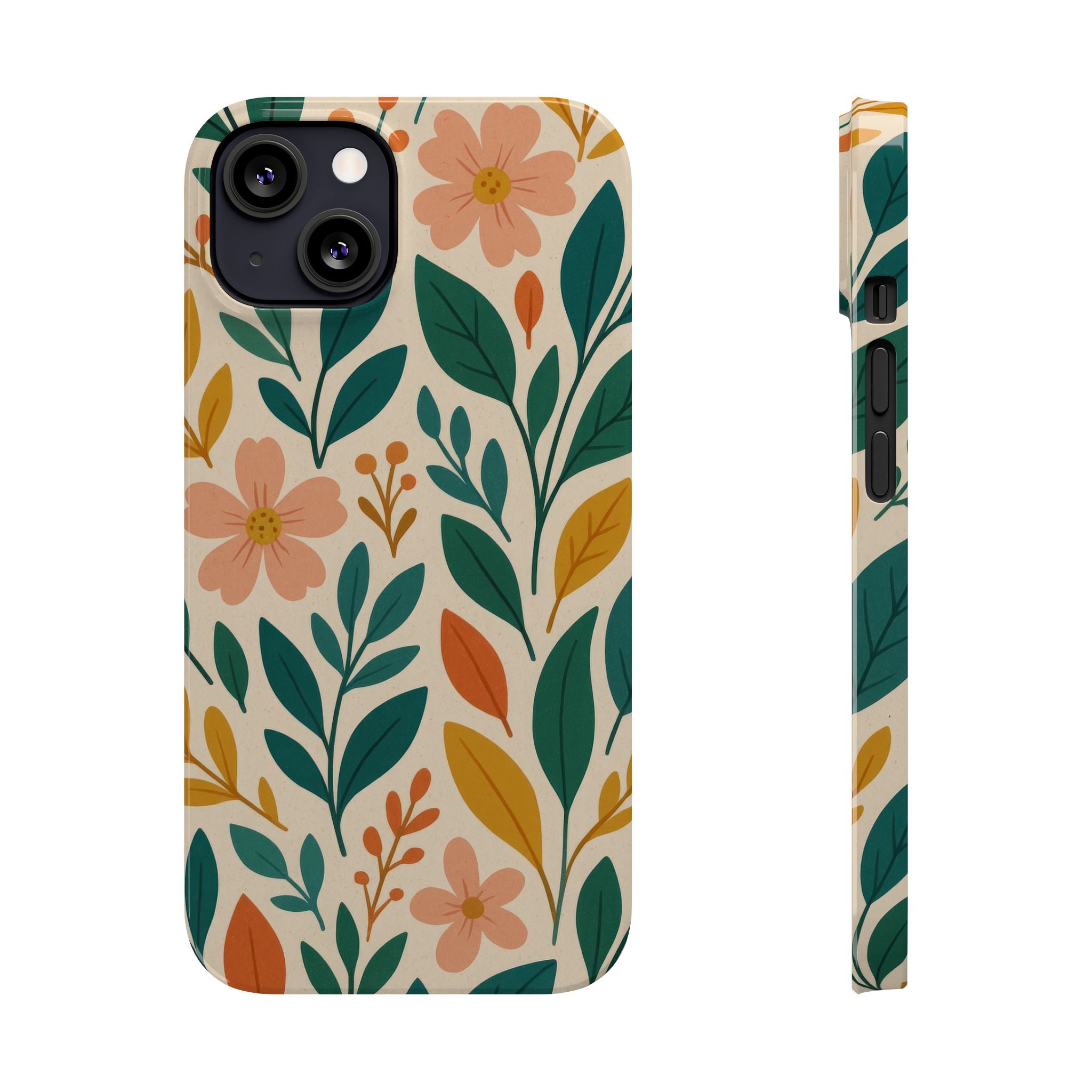 Floral Harmony Phone Case for iPhone 11-17