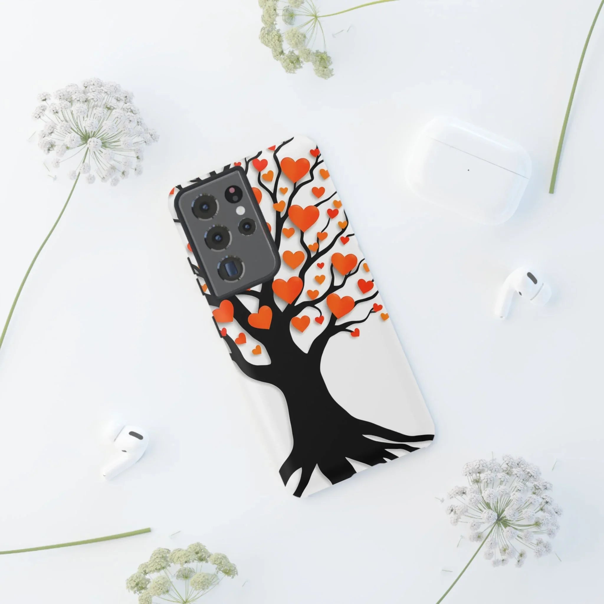 Heart Design Phone Case for iPhone 11–17 and Galaxy S20–S25 - KARARMDESIGN