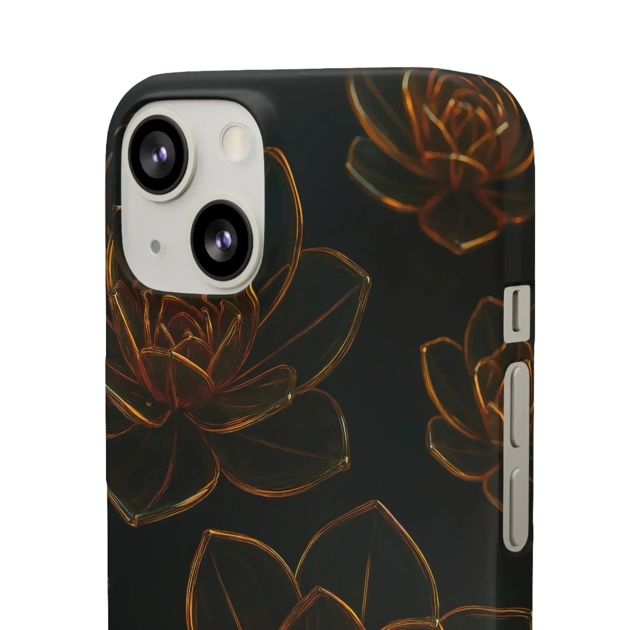 Glass Flower Phone Case for iPhone 8-16 and Galaxy S20-S24 - KARARMDESIGN